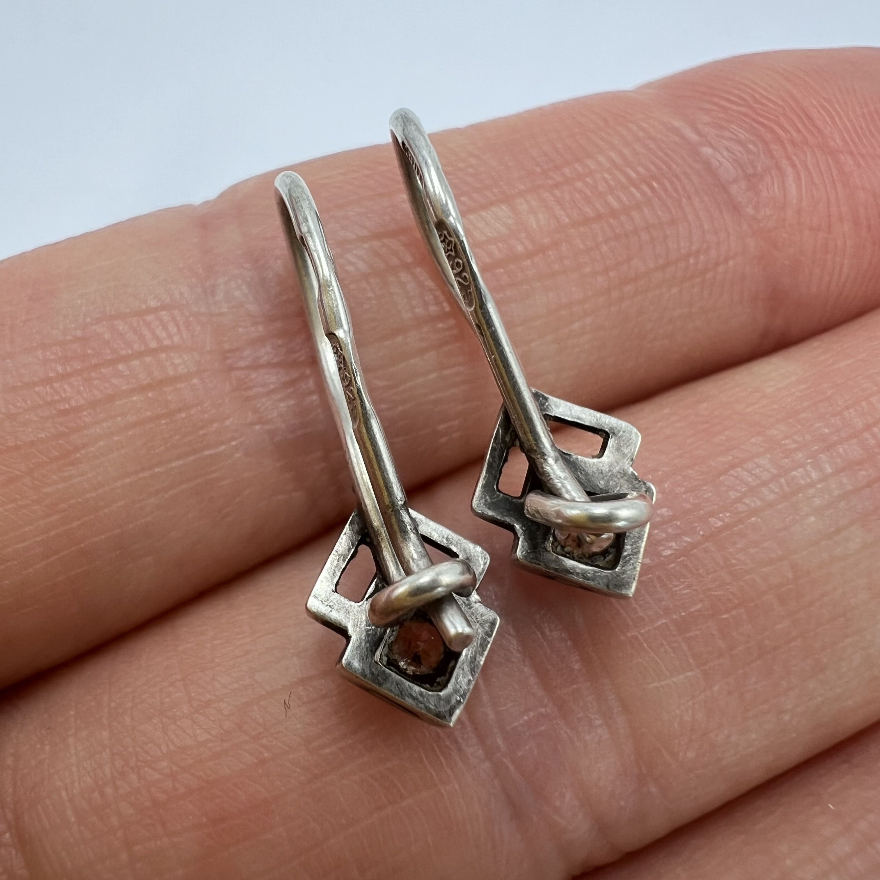 Sterling Silver Vintage Pair Of Stud Earrings Sterling Silver 925 Size ONE SIZE - 5 Thumbnail