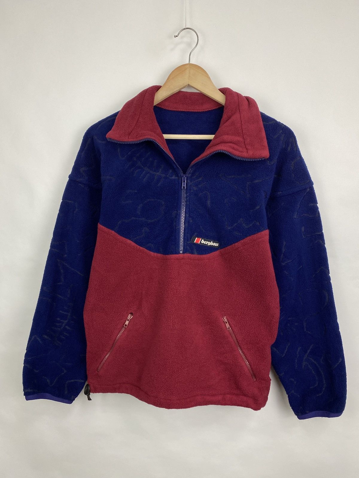 Berghaus 🇨🇭Vintage 90s Berghaus Polartec Fleece Zip Hoodie Rare Retro Size US M / EU 48-50 / 2 - 3 Thumbnail