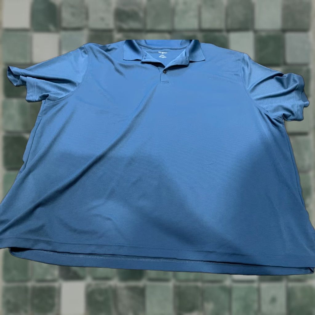 Van Heusen Van Heusen Polo Shirt Mens L Short Sleeve Blue Polo Shirt Golf Style Size US L / EU 52-54 / 3 - 1 Thumbnail