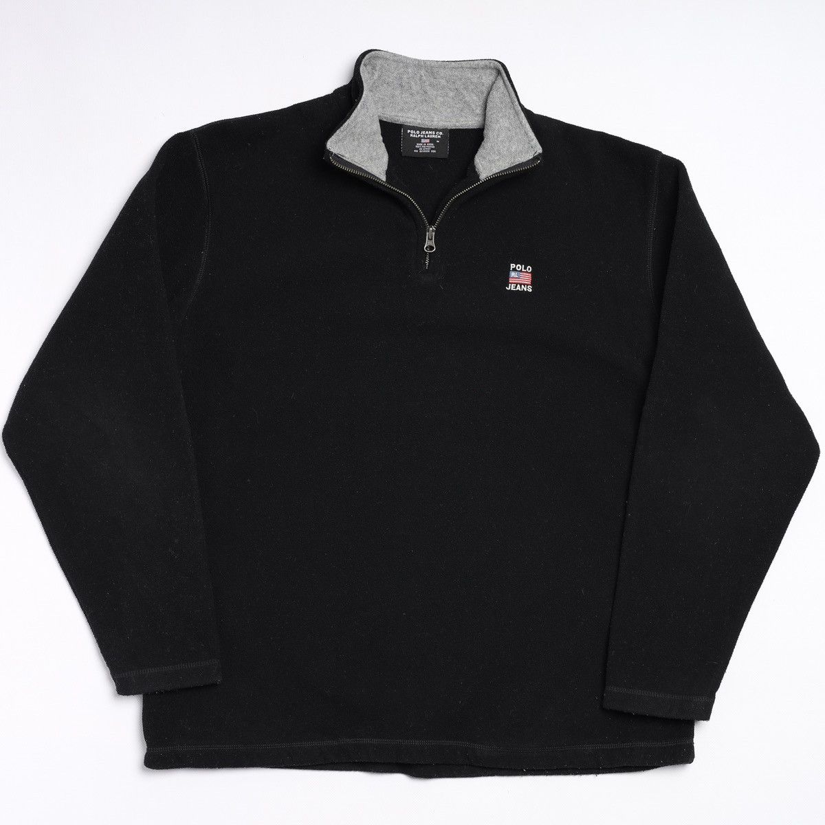 Ralph Lauren Polo Jeans Company Logo Fleece Zip Size US M / EU 48-50 / 2 - 7 Thumbnail