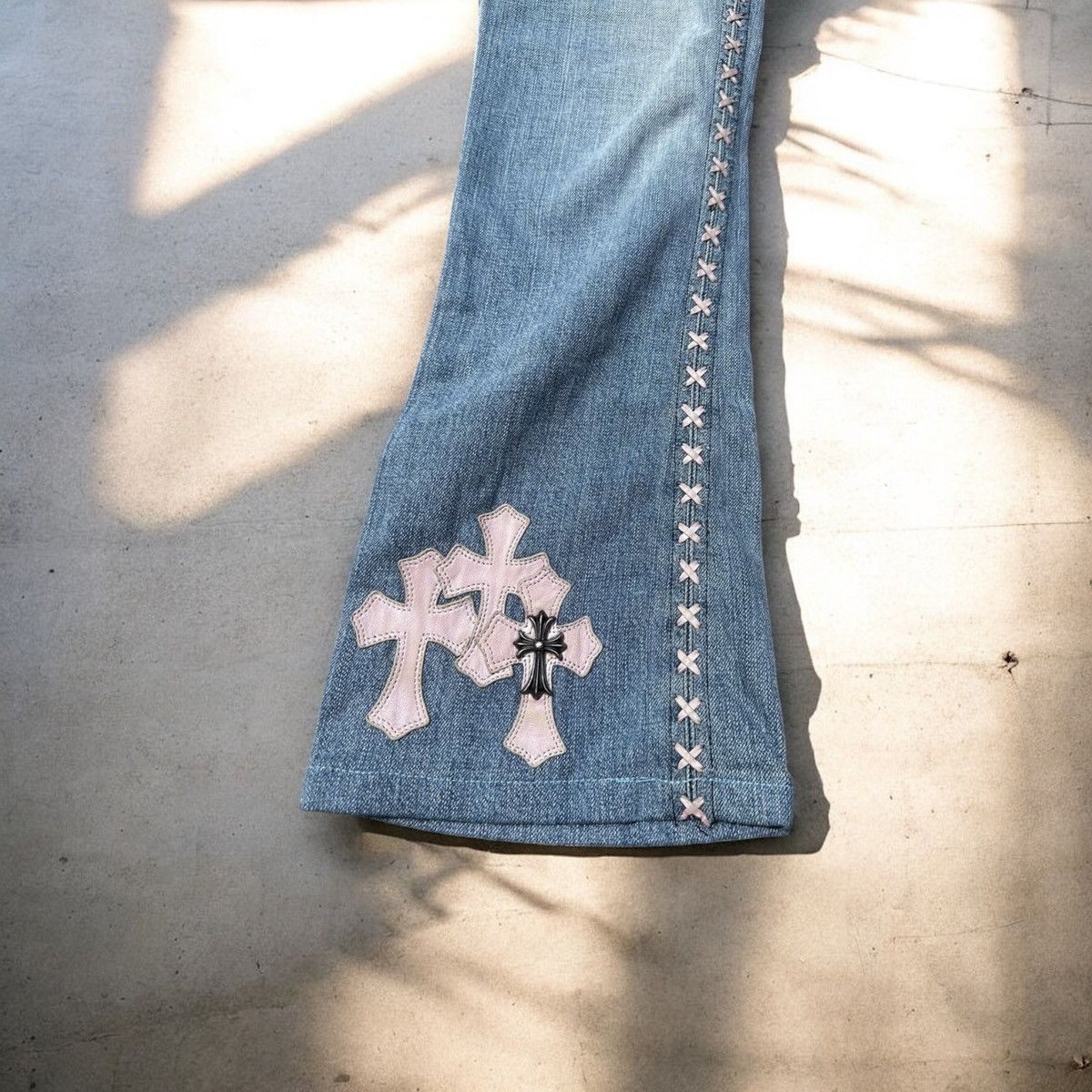 Chrome Hearts Chrome Hearts Vintage Cross Patch Levi Denim Size US 31 - 2 Thumbnail