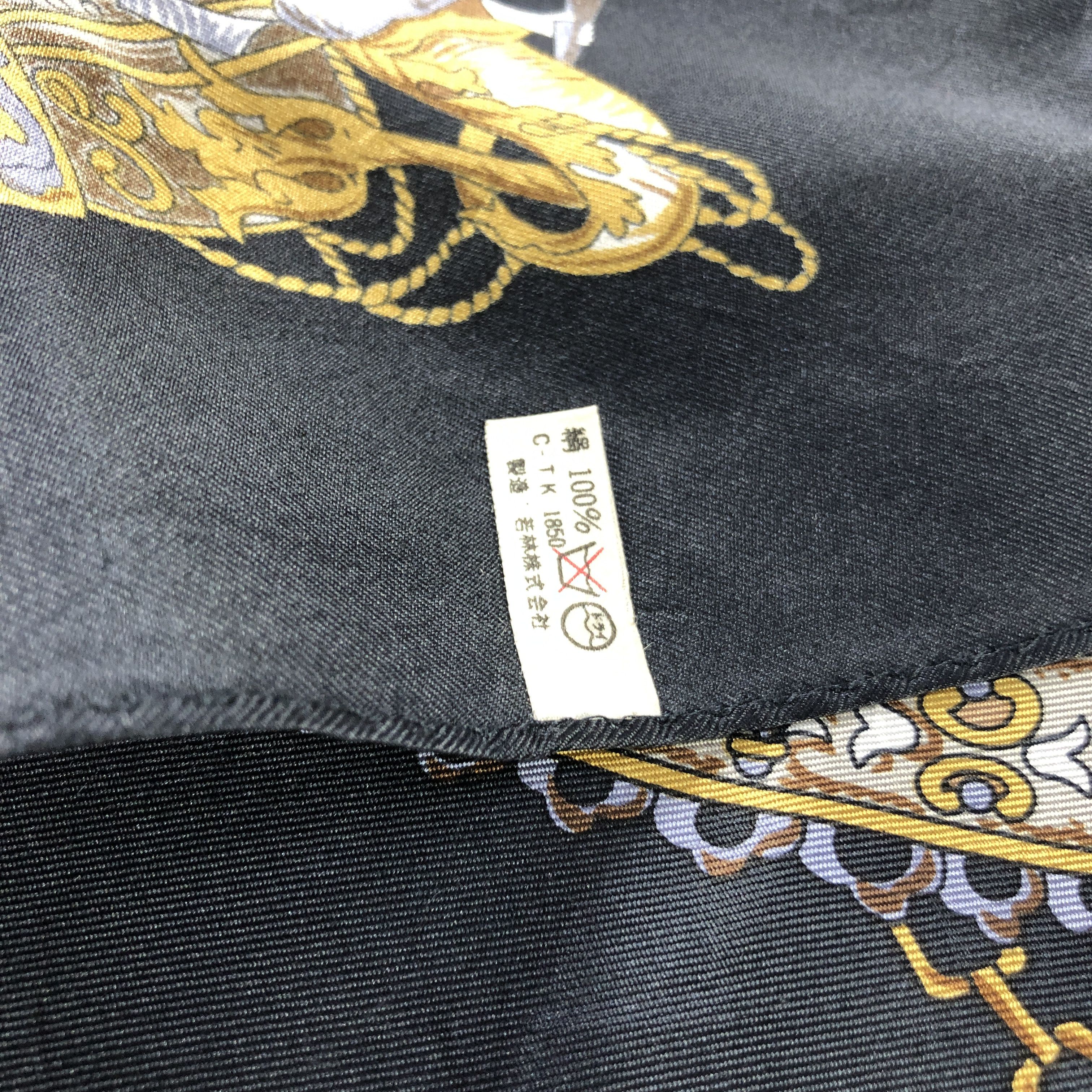 Vintage Vintage Luxury Claude Chevalier Baroque Silk Scarf M1361 Size ONE SIZE - 5 Thumbnail