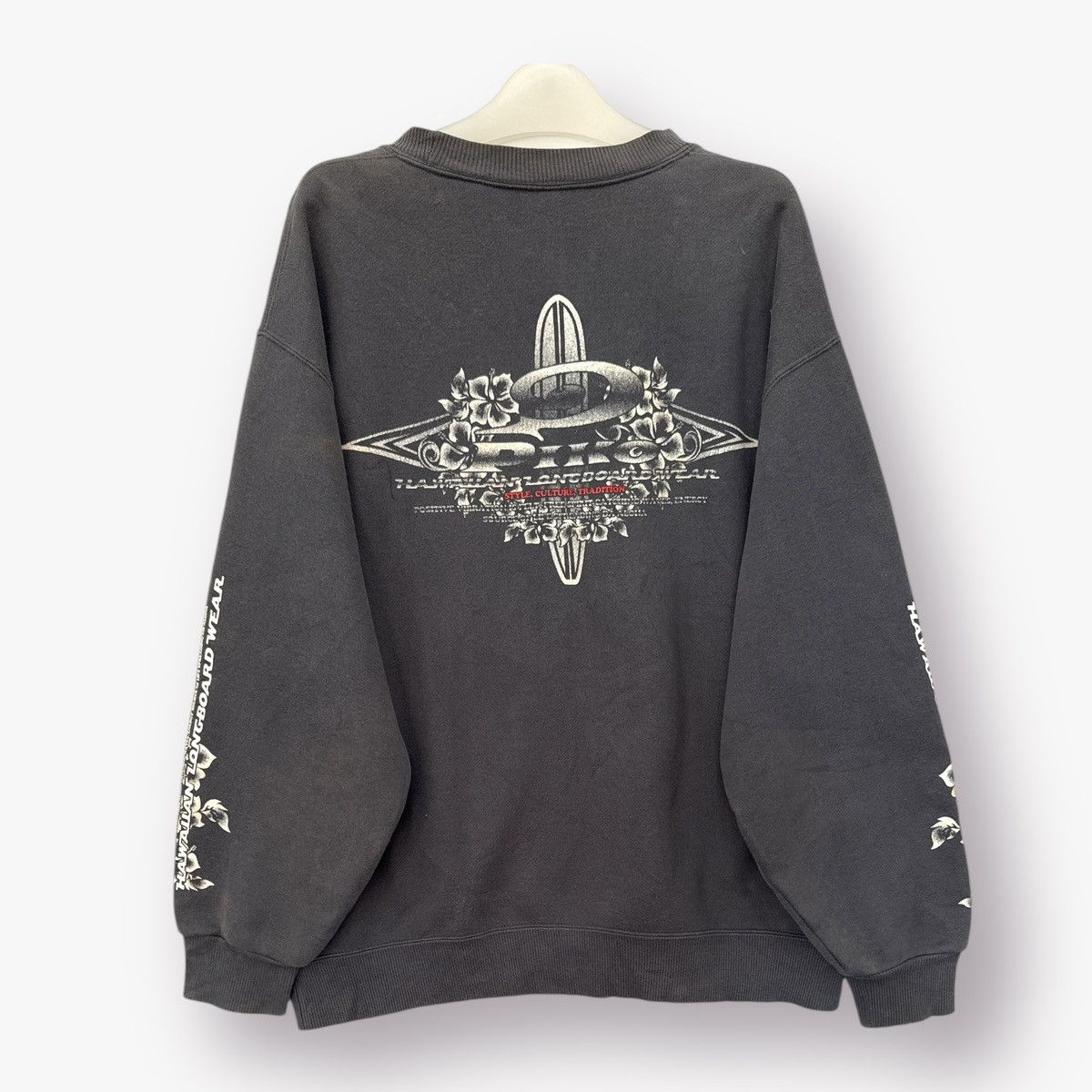 Vintage 🔥 SURF🔥 Distressed Piko surfing style Roundneck Sweatshirt Size US L / EU 52-54 / 3 - 1 Thumbnail