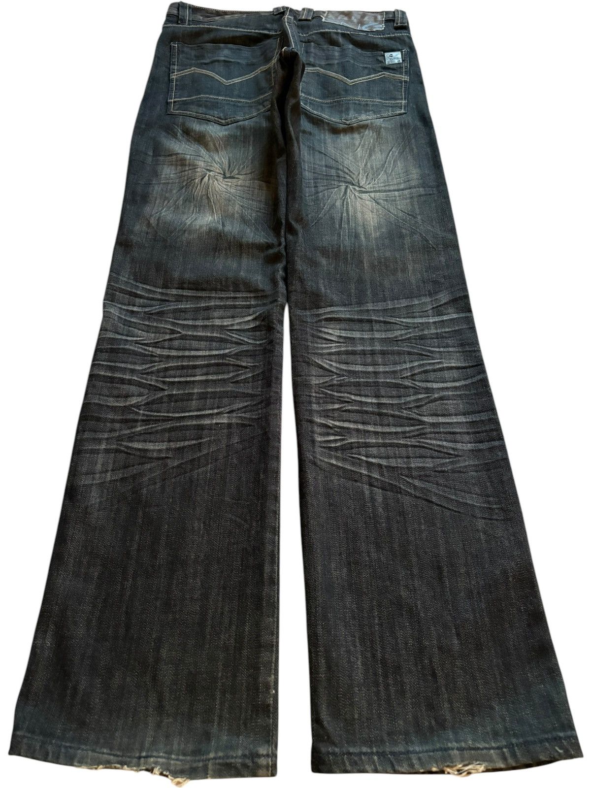 Energie × Japanese Brand Vintage Energie Faded Distressed Ripped Loose Jeans Size US 32 / EU 48 - 2 Thumbnail