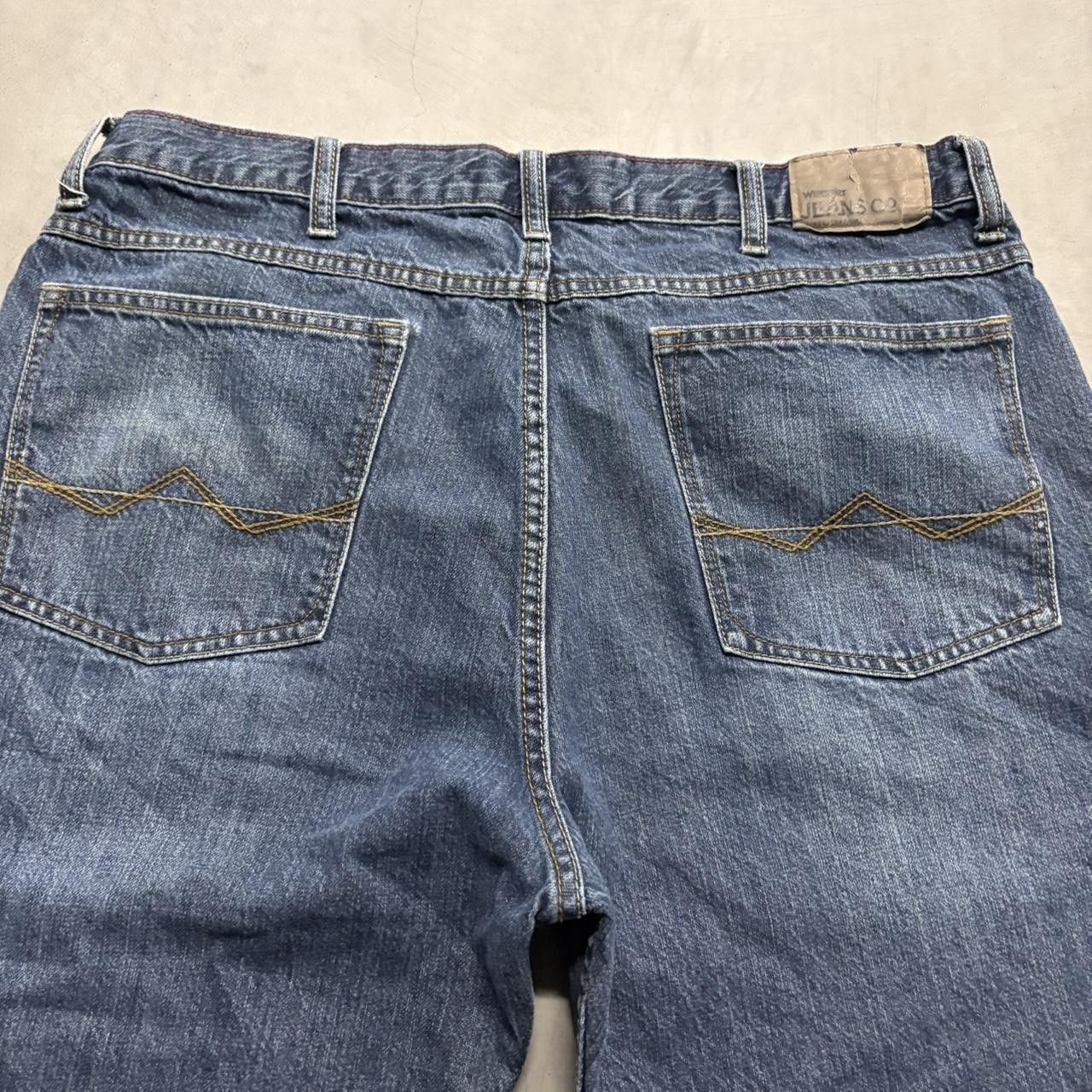 Vintage Crazy Vintage Y2K/2000s Super Baggy Streetwear Grunge Dark Wash Denim Jeans! Size US 36 / EU 52 - 7 Thumbnail