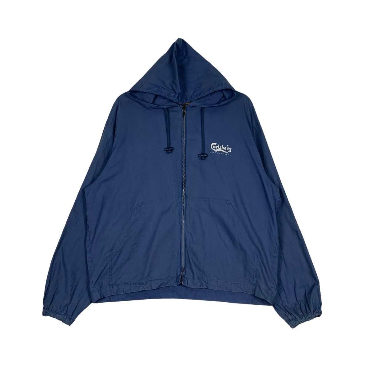 Drink Beer Save Water CARLSBERG Big Logo Hoodie Light Jacket #0547-C25 Size US L / EU 52-54 / 3 - 4 Thumbnail