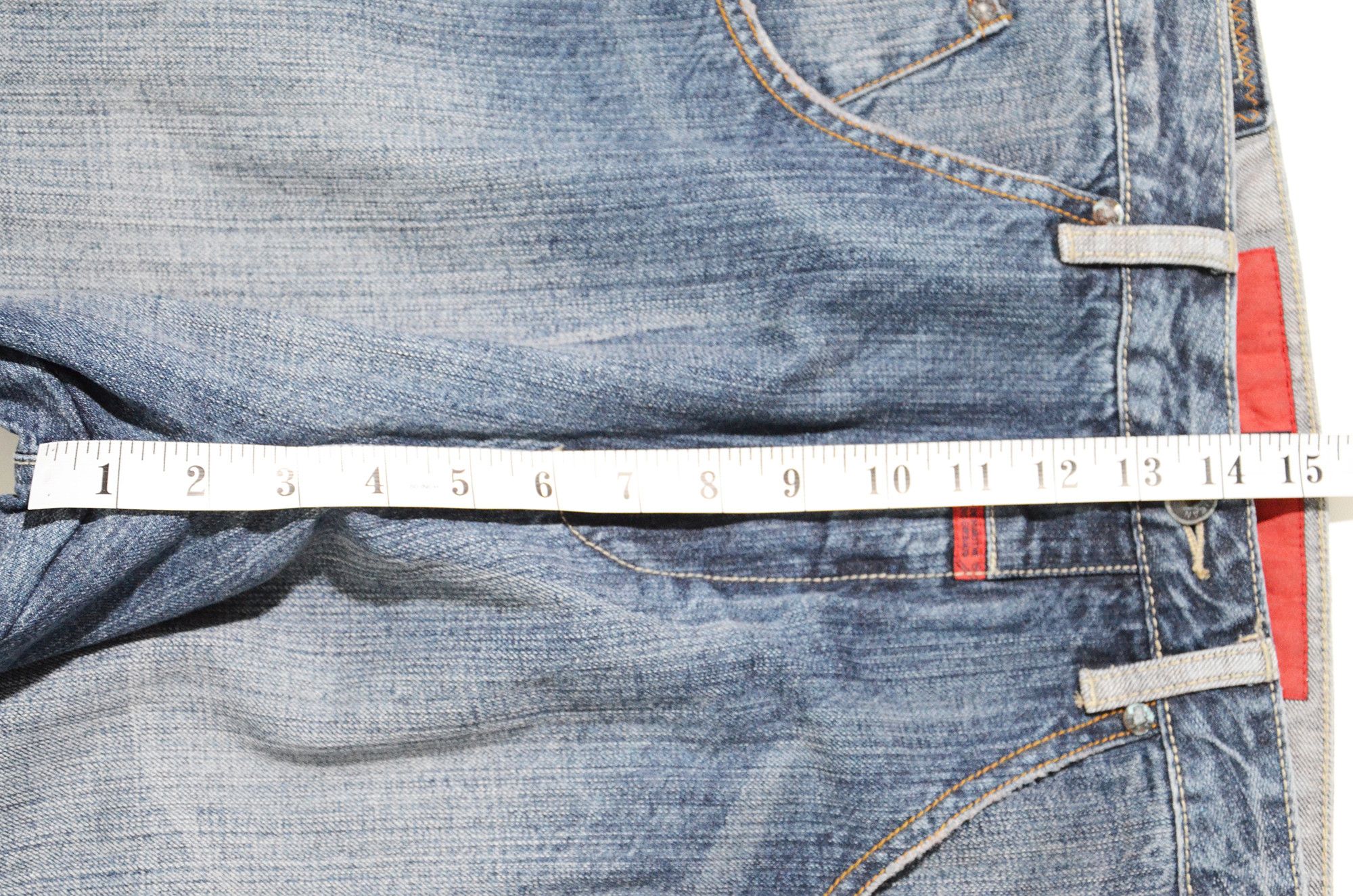 Marithe + Francois Girbaud [Hole Defects] Marithe Francois Girbaud Jeans SPFY2601DP10 Size US 34 / EU 50 - 15 Thumbnail