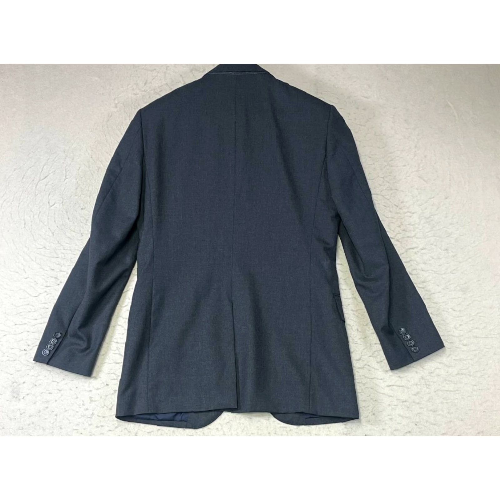 J.Crew J.CREW Blazer Jacket Mens Size 36R Wool Gray Two-Button Notch Lapel Slim Regular Short Jacket Front Button Two-Button Casual Sports Size 36R - 2 Thumbnail