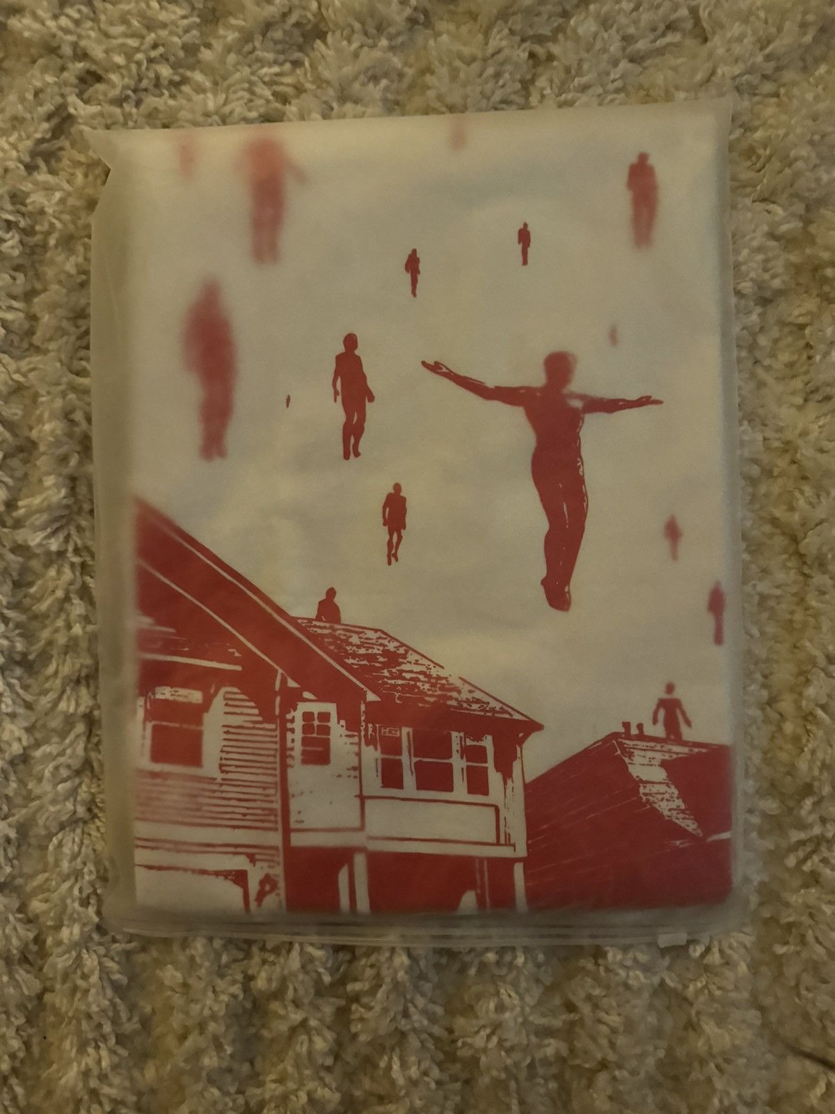 Copes copes x Slug Christ Upheaval red on vintage wash White Tee Size US L / EU 52-54 / 3 - 3 Thumbnail