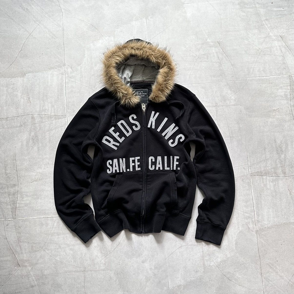 Crazy LGB If Six Was Nine Style Faux Fur Zip Hoodie Jacket