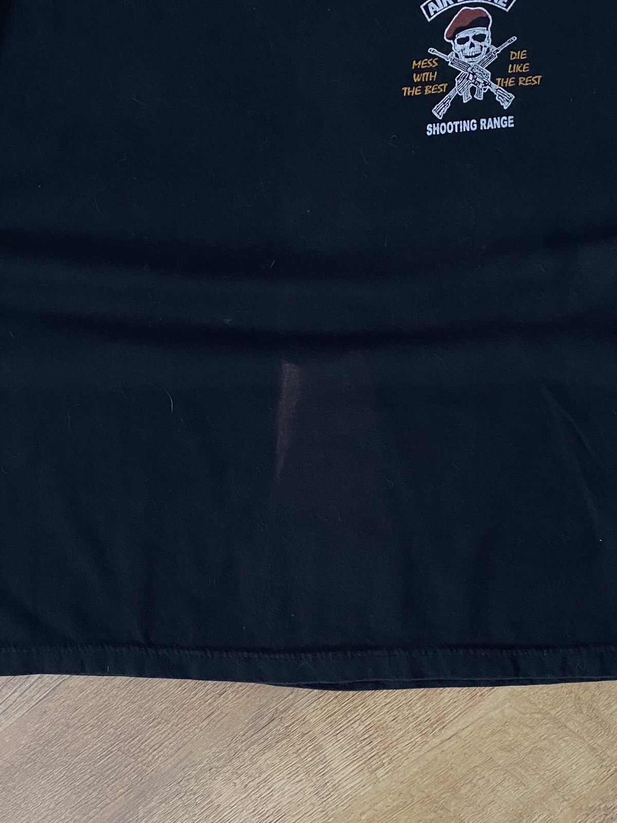 Vintage VTG Airborne Mess With The Best Faded Military Tee Size US M / EU 48-50 / 2 - 7 Thumbnail