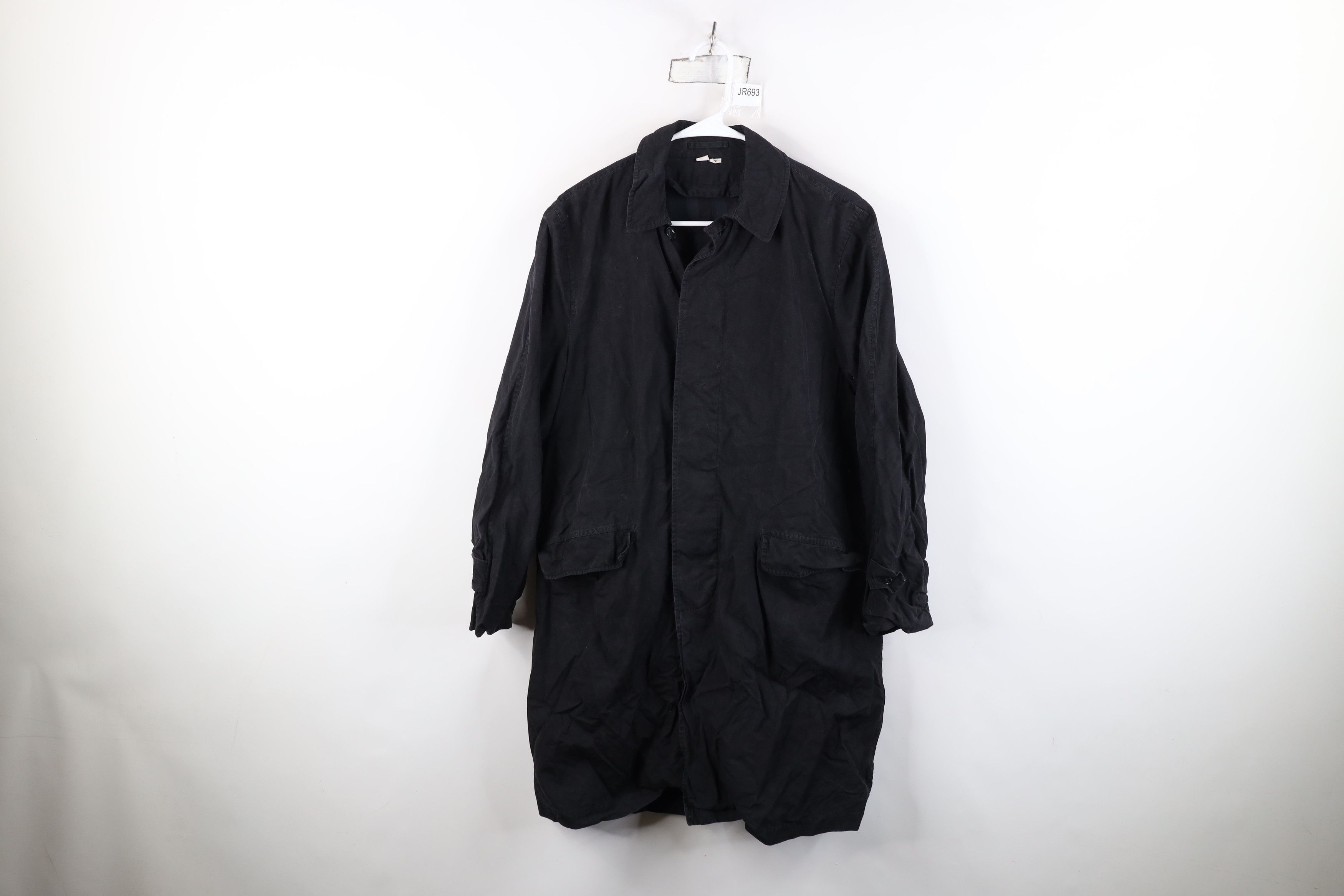 Vintage Vintage 60s Streetwear Trench Coat Rain Jacket Black Size US L / EU 52-54 / 3 - 1 Thumbnail