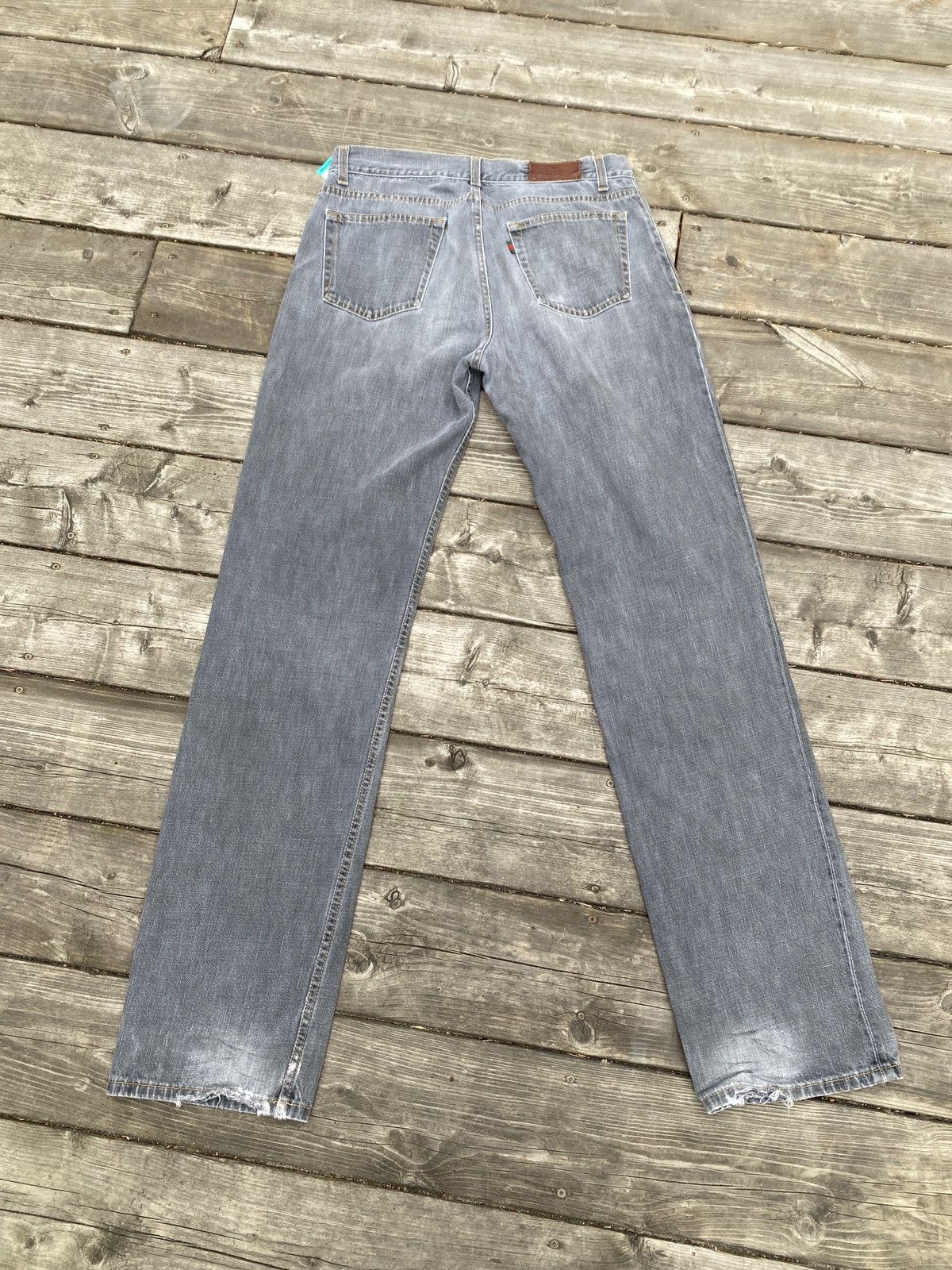 Gucci Gucci Jeans Size 34 Gray Leather Tab Size US 34 / EU 50 - 4 Thumbnail