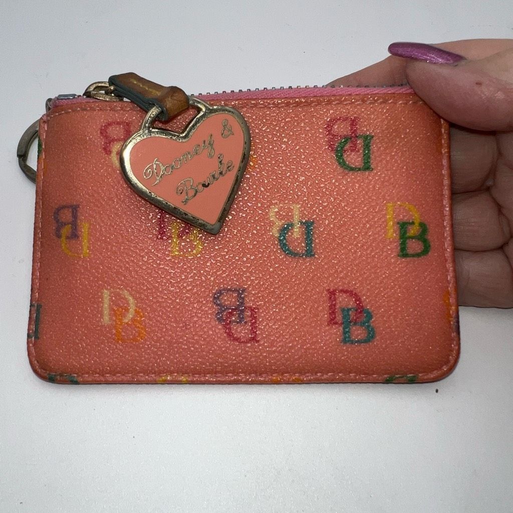 Dooney & Bourke Dooney & Bourke Y2K Rainbow Zipper Pink Heart Signature Coin Pouch Size ONE SIZE - 3 Thumbnail