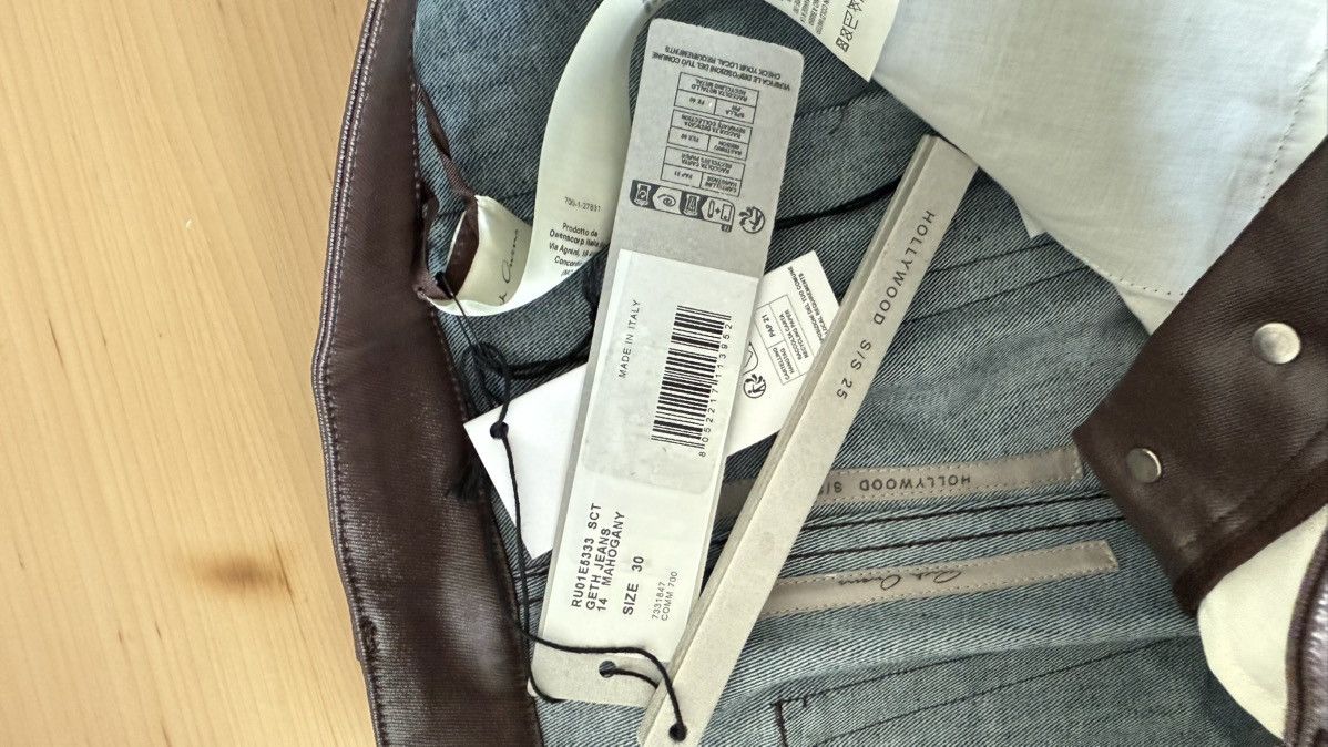 Rick Owens Rick Owen Brown Jeans Size US 30 / EU 46 - 7 Thumbnail