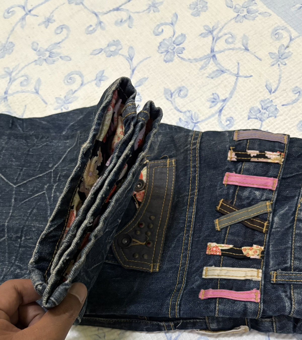 Japanese Brand Japanese International World Double Waist Jeans Streetwear Size US 32 / EU 48 - 17 Thumbnail