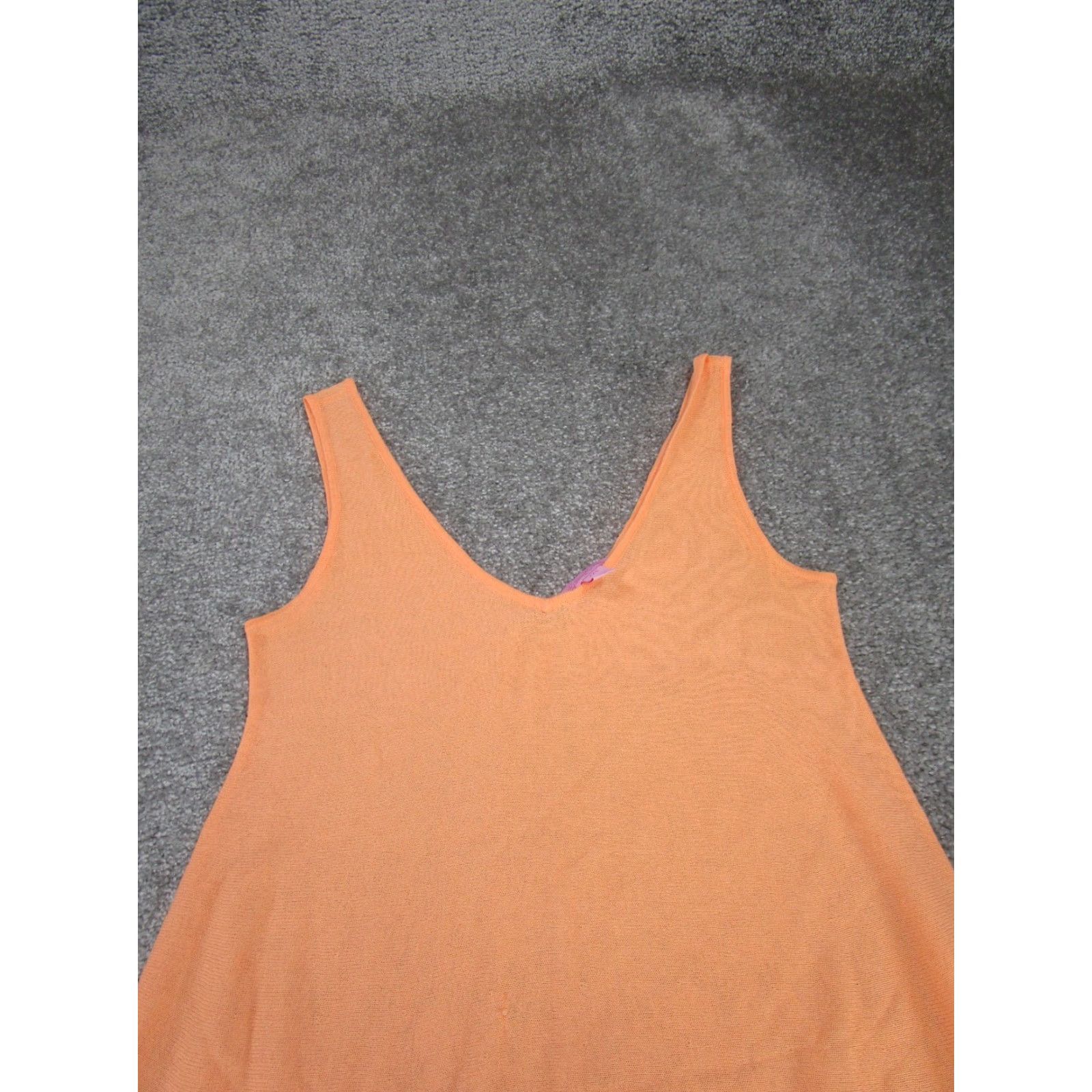 Lilly Pulitzer VINTAGE Lilly Pulitzer Tank Top Womens Extra Small Orange Knit Sleeveless 90s Casual Women Size XXS / US 00 / IT 34 - 2 Thumbnail