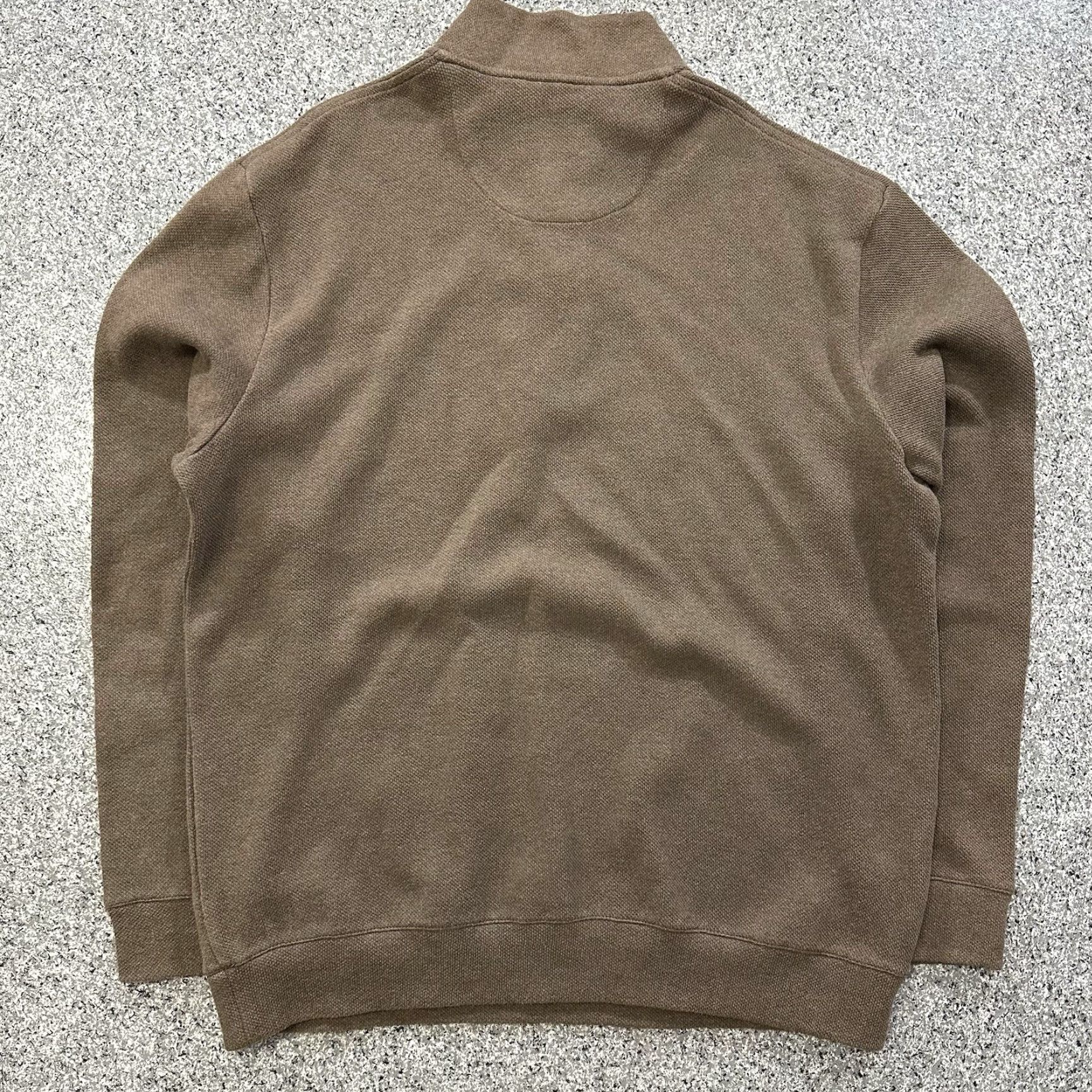 Jos. A. Bank Jos. A. Bank Pullover Sweater Mens L Mock Neck Long Sleeve Brown Cotton Size US L / EU 52-54 / 3 - 6 Thumbnail