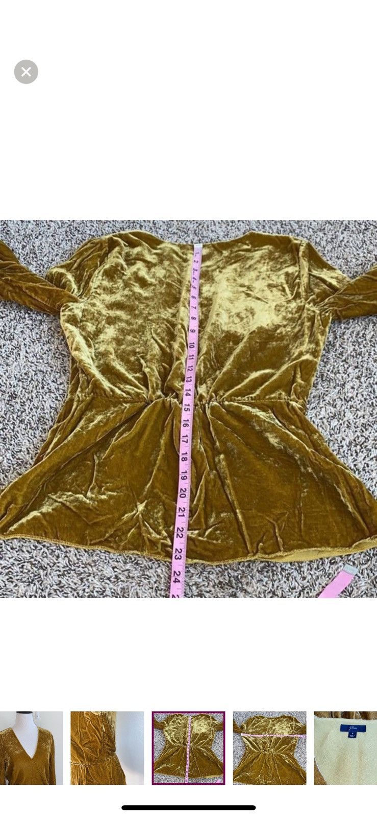 J.Crew J. Crew faux wrap top in drapey velvet size 4 Size S / US 4 / IT 40 - 4 Thumbnail