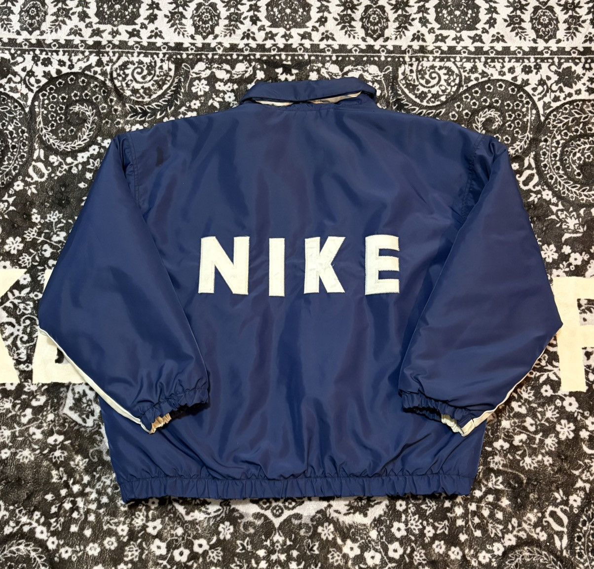 Nike 90s Nike Rain Coat (Navy Blue) Size US L / EU 52-54 / 3 - 8 Thumbnail