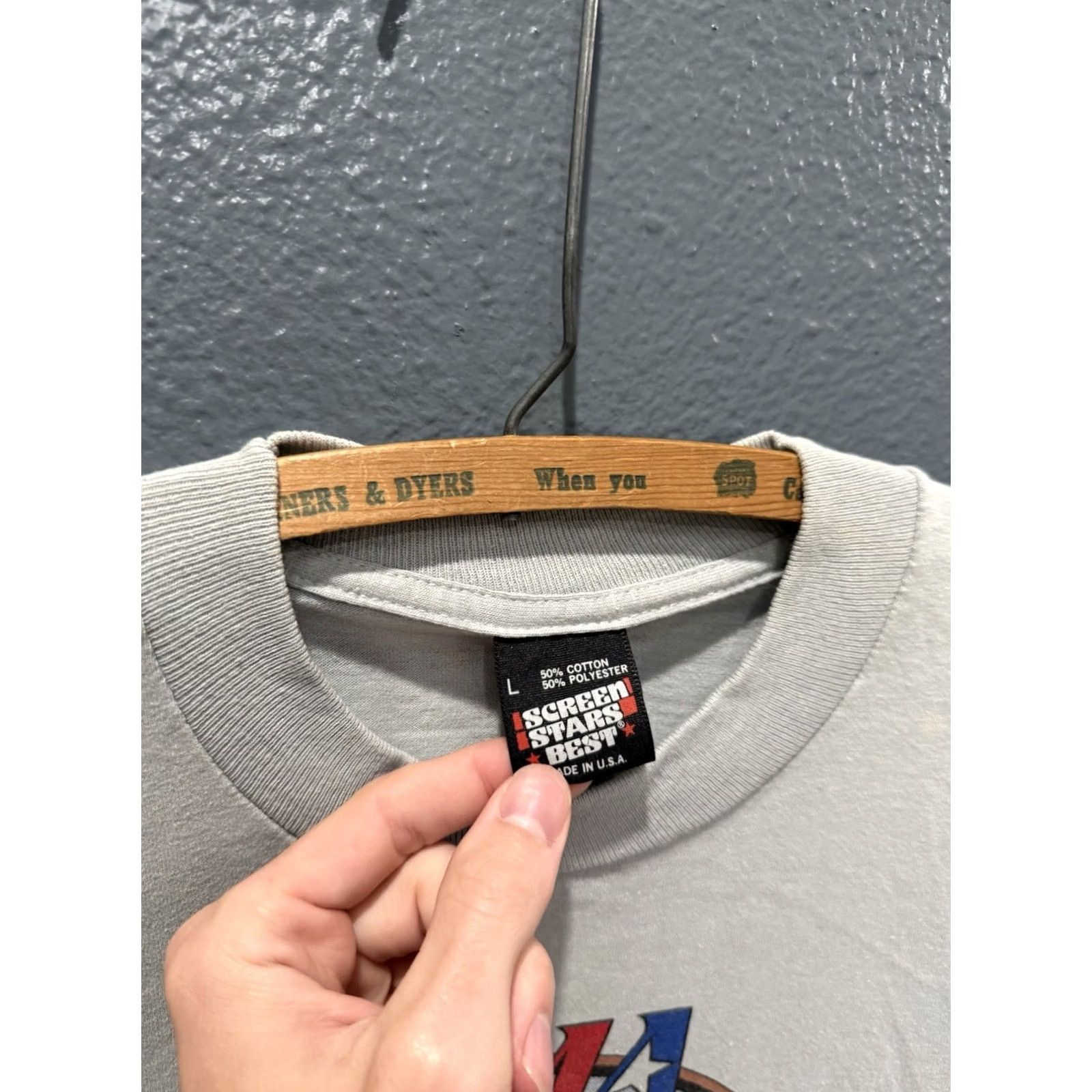 Fruit Of The Loom VINTAGE AMA 100th Anniversary Motorcycle Gray Tee Shirt L Large Cotton United States 1980s Men Womens Boys Girls Size US L / EU 52-54 / 3 - 2 Thumbnail