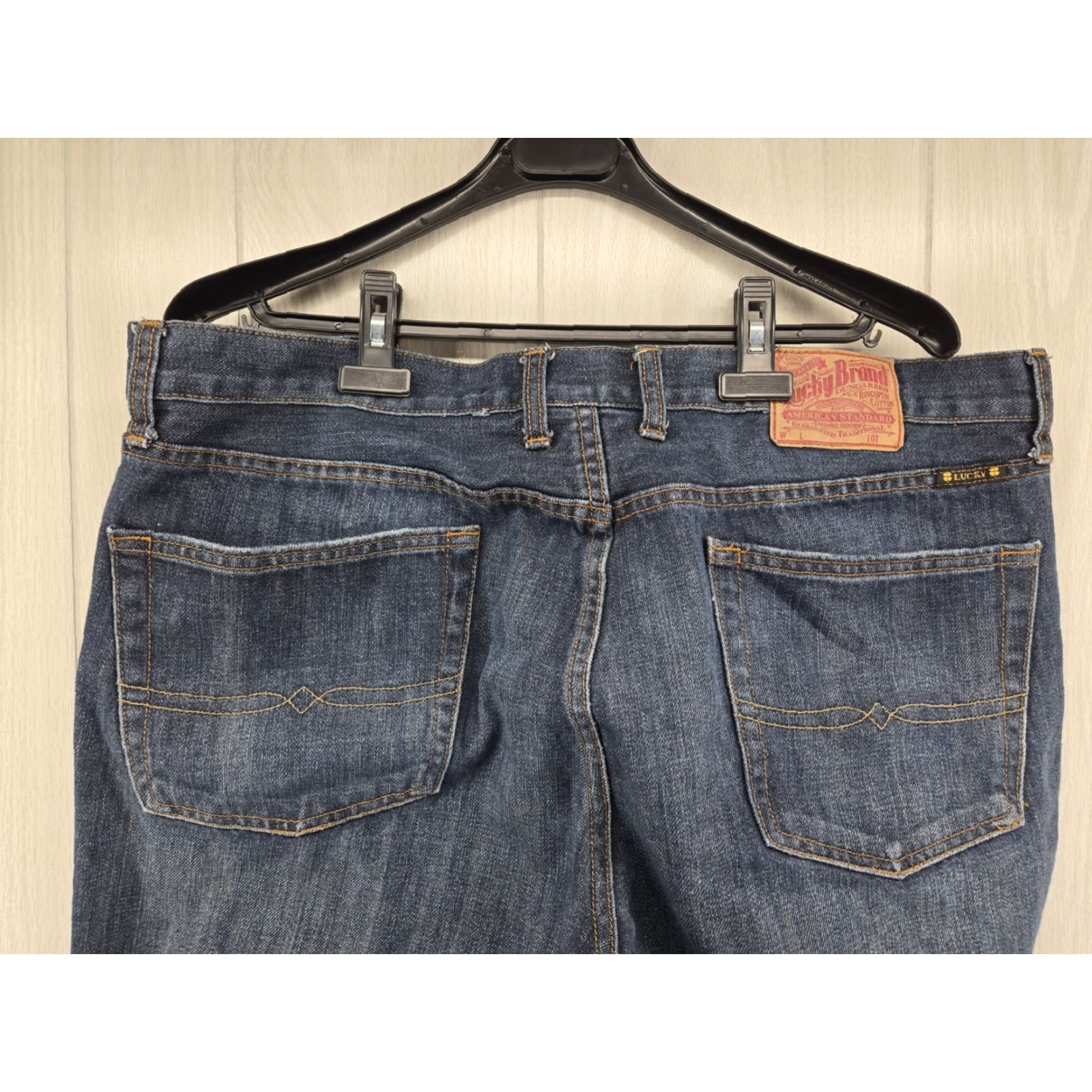 Lucky Brand Lucky Brand Jeans Mens Size 40 Blue Denim Straight Inseam 27" 40/27 Regular Size US 40 / EU 56 - 7 Thumbnail