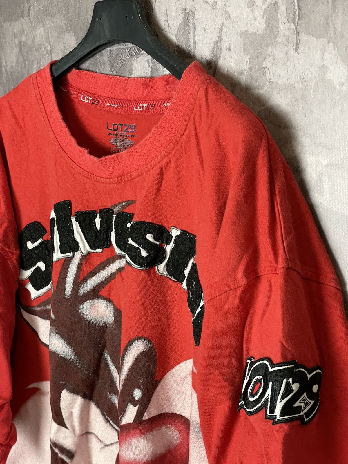 Vintage Y2K Lot 29 Sylvester The Cat Red T-Shirt Size US XXL / EU 58 / 5 - 6 Thumbnail