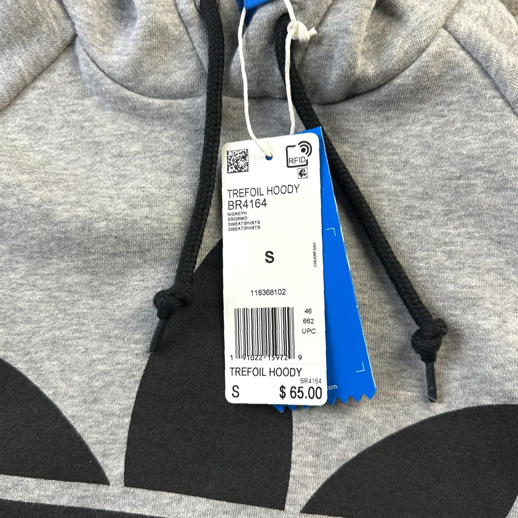 Adidas Adidas Hoodie Mens Small Gray Sweatshirt Pullover Tricot Originals Sweatshirt Size US S / EU 44-46 / 1 - 6 Thumbnail