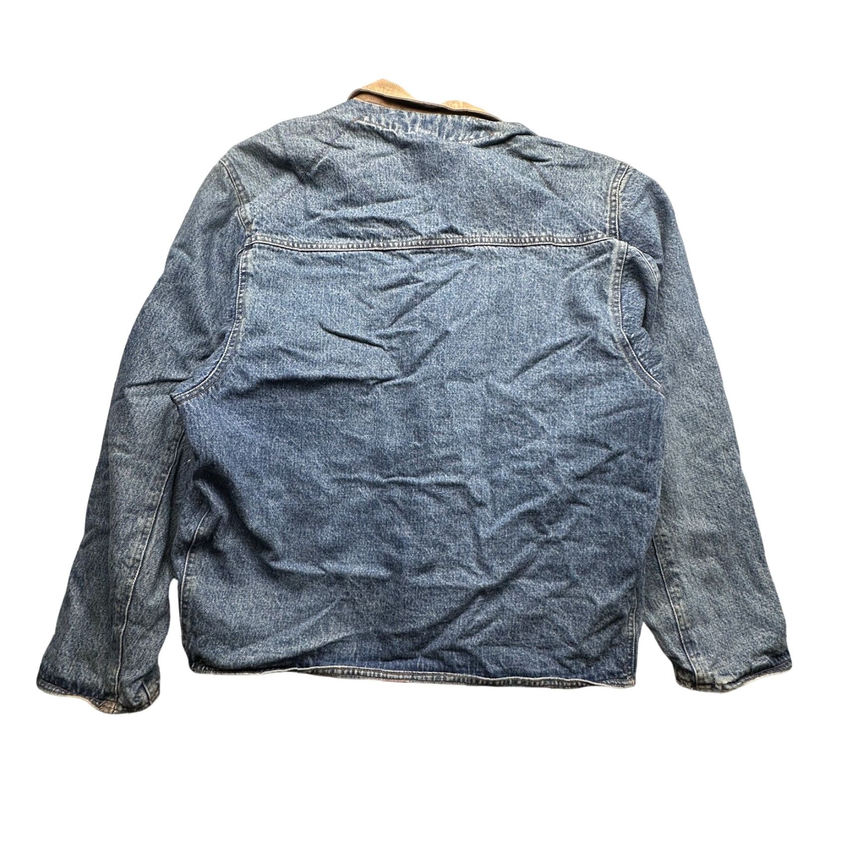 Vintage VINTAGE Marithé François Girbaud Denim Button Chore Coat Mens Large Lined Red Jacket Size US L / EU 52-54 / 3 - 2 Thumbnail