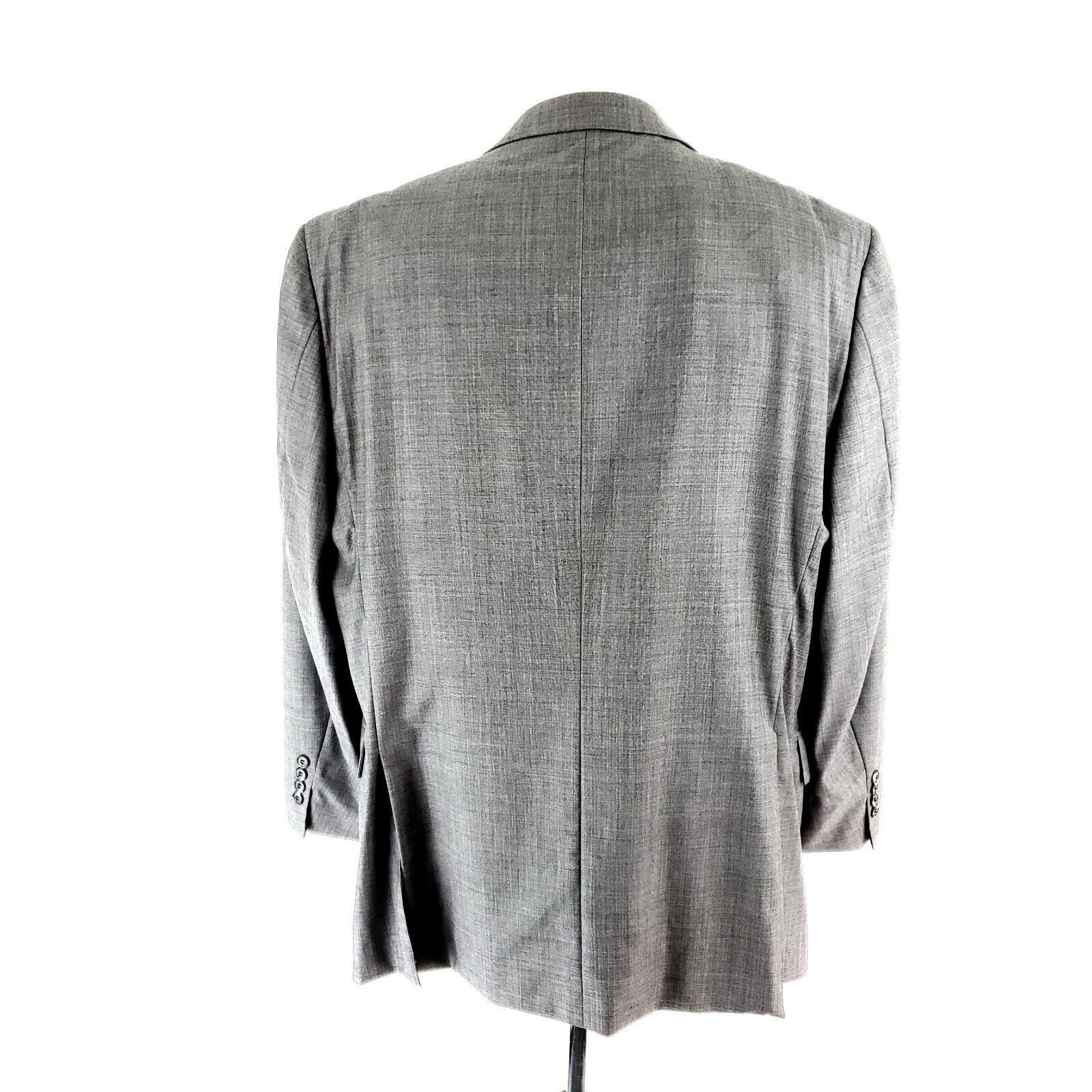 Joseph Abboud Joseph Abboud Tellegno 1900 Super 120s Wool 2 Button Blazer Size 44R - 5 Thumbnail
