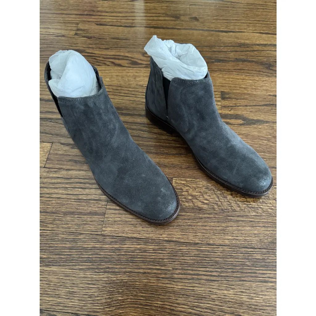 John Varvatos John Varvatos Grey Suede Ankle Boots - NEW Size US 8.5 / EU 41-42 - 5 Thumbnail