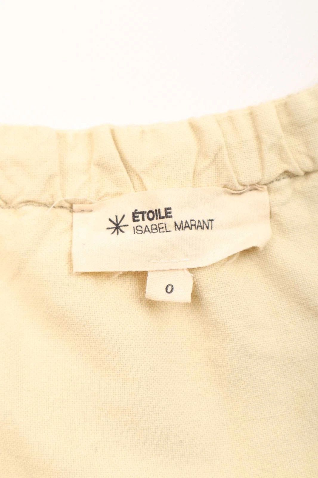 Isabel Marant Etoile Women's Isabel Marant Etoile Beige Cotton Linen Mini Dress Size XS / US 0-2 / IT 36-38 - 4 Thumbnail