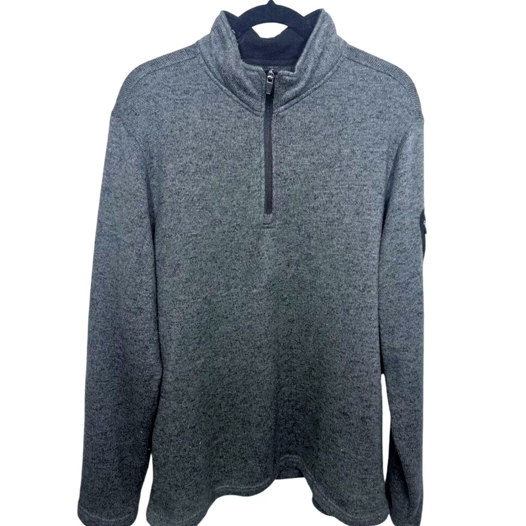 Vintage Charles River Apparel Gray 1/4 Zip Pullover Sweater Fleece Men's Large Size US L / EU 52-54 / 3 - 3 Thumbnail