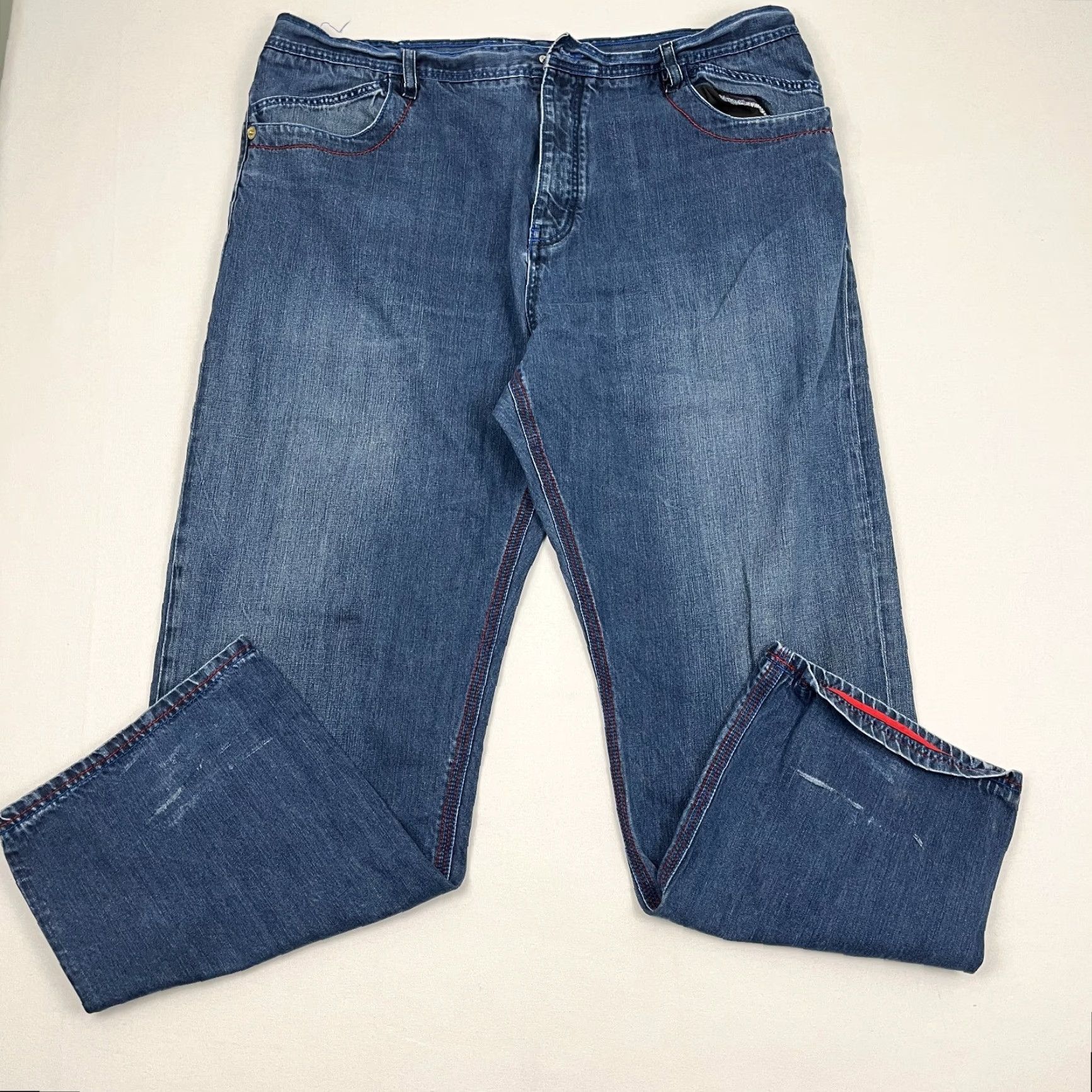 Coogi VINTAGE COOGI Jeans Men 44x34 Blue Denim Wide Leg Baggy Hip Hop 90s Embroidered Baggy Size US 44 / EU 60 - 7 Thumbnail