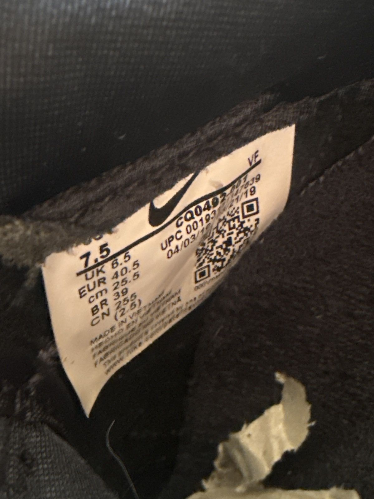 Nike Nike Air Force 1 Low Retro QS Black/White size 7.5 US M Size US 7.5 / EU 40-41 - 6 Thumbnail