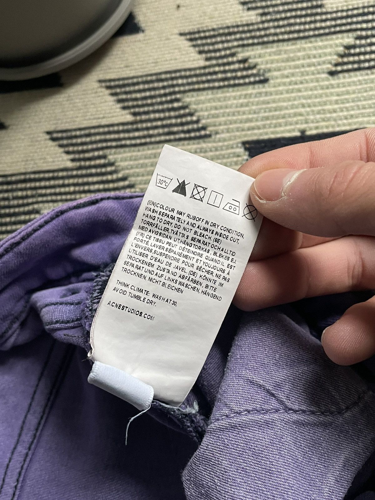 Acne Studios Acne Studios Purple Pants Size 28" / US 6 / IT 42 - 10 Thumbnail