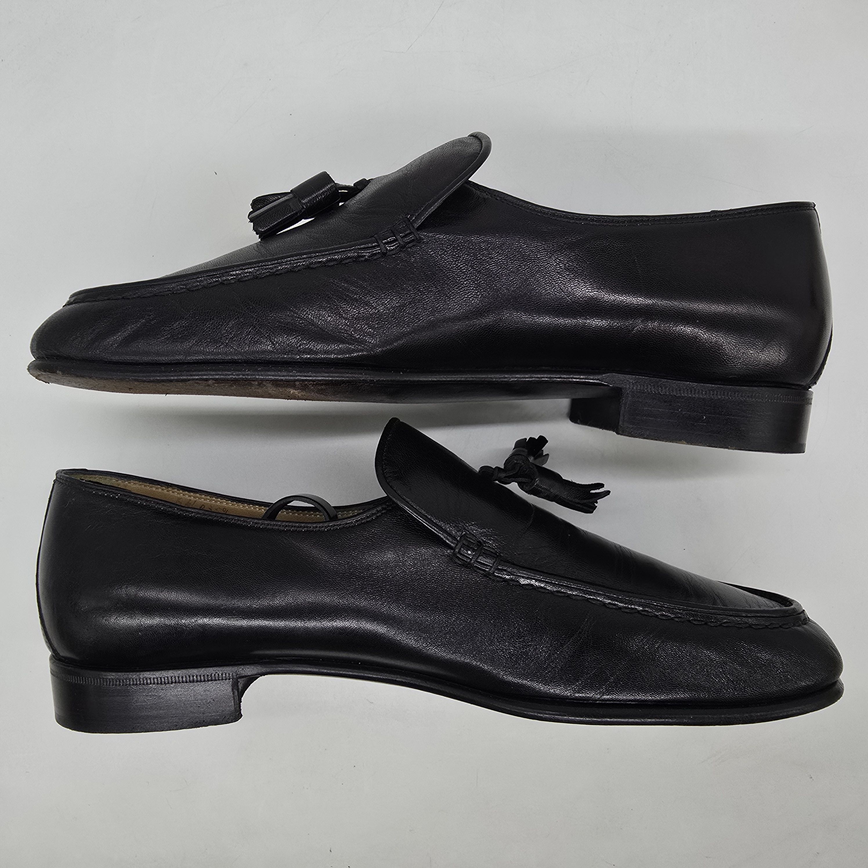 Berluti Berluti - Black Calf Leather Tassle Loafers Size US 7.5 / EU 40-41 - 6 Thumbnail