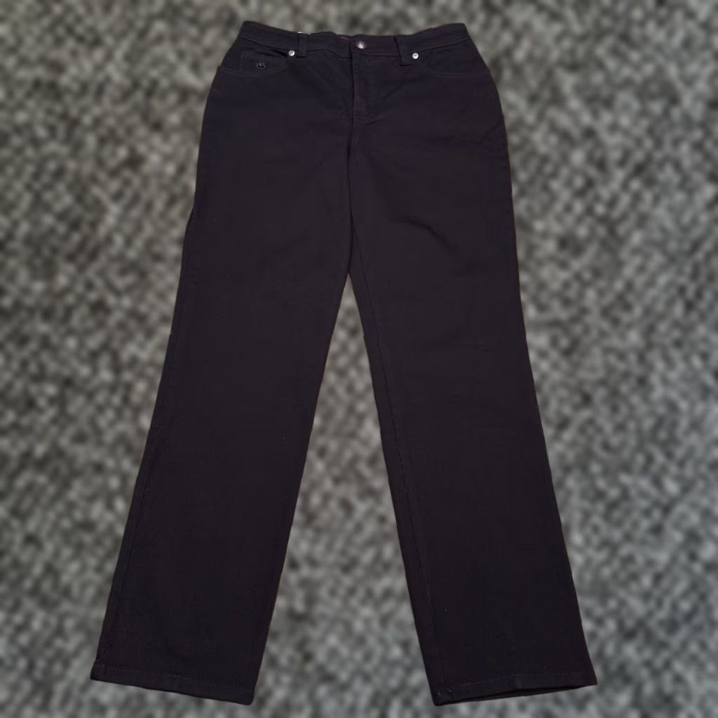 Gloria Vanderbilt Gloria Vanderbilt Amanda Jeans 6 Black Tapered Leg Regular Fit Women's Jeans Short 28in Inseam Classic Style New Size 28" / US 6 / IT 42 - 1 Thumbnail