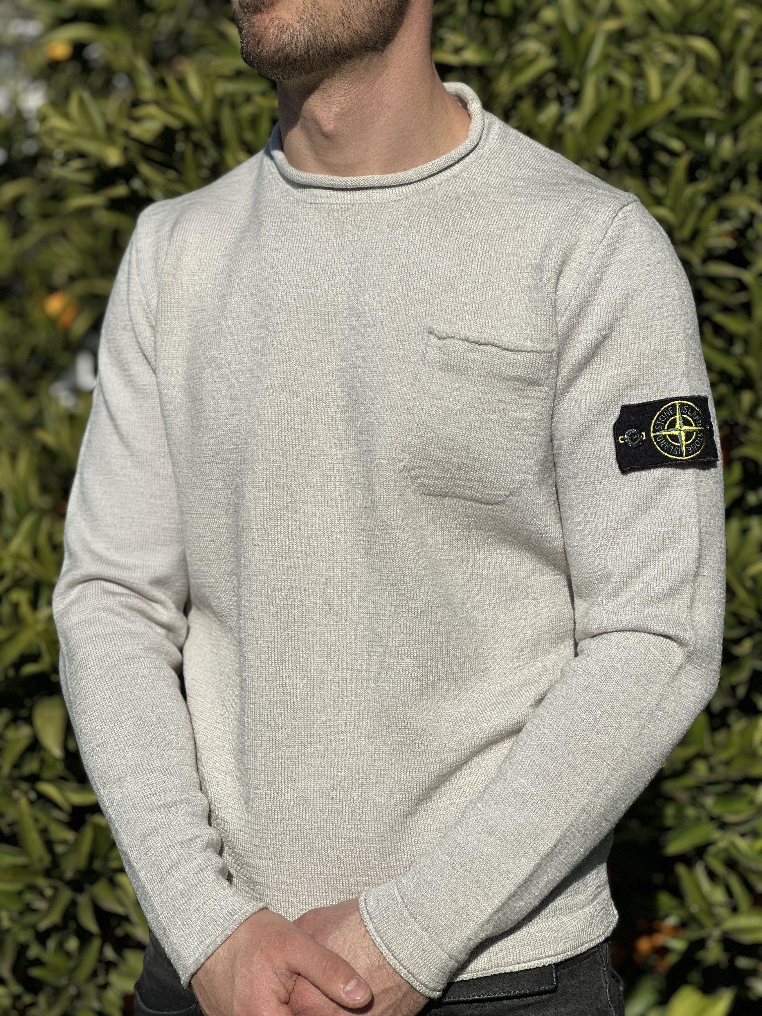 Stone Island Stone Island Pocket Front Pullover Slim Fit Sweater Size M Size US M / EU 48-50 / 2 - 16 Thumbnail
