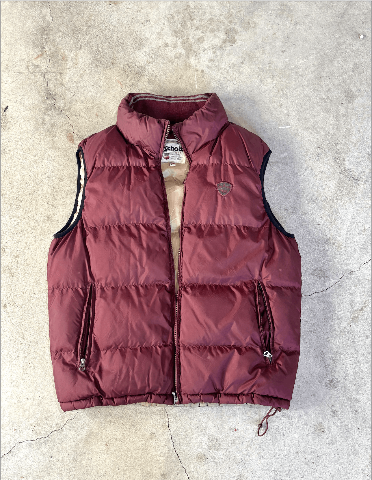 Schott 80s Schott NYC Puffer Vest Size US XL / EU 56 / 4 - 1 Thumbnail