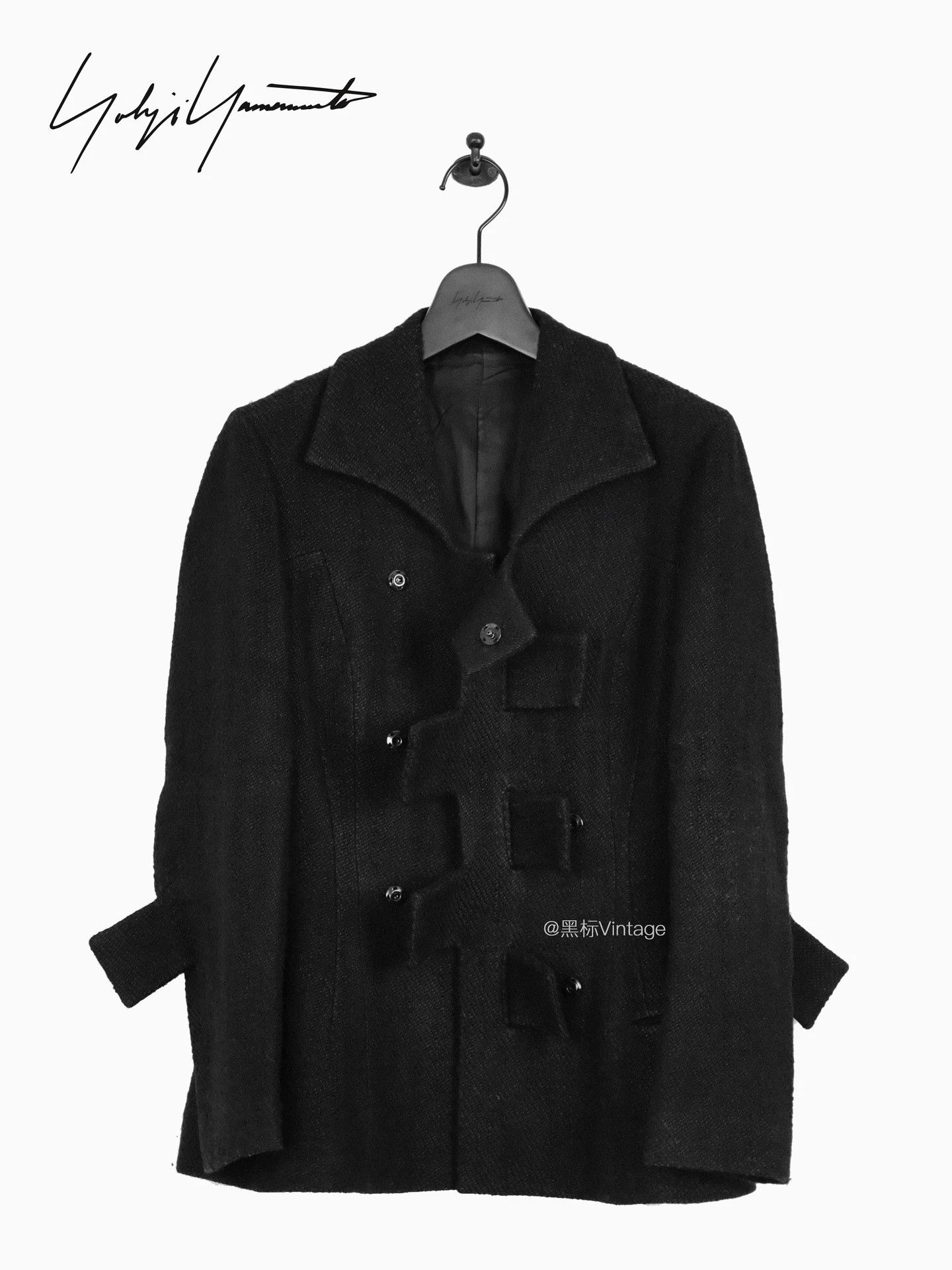 Yohji Yamamoto Yohji Yamamoto 08AW Archive Block Decon Ballet Jkt Wmn's Size XS / US 0-2 / IT 36-38 - 2 Thumbnail