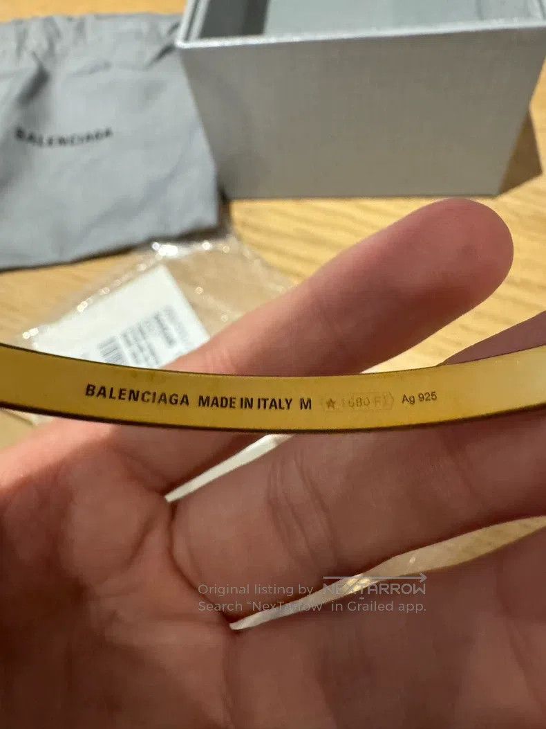 Balenciaga Balenciaga Gold Bracelet Size ONE SIZE - 3 Thumbnail