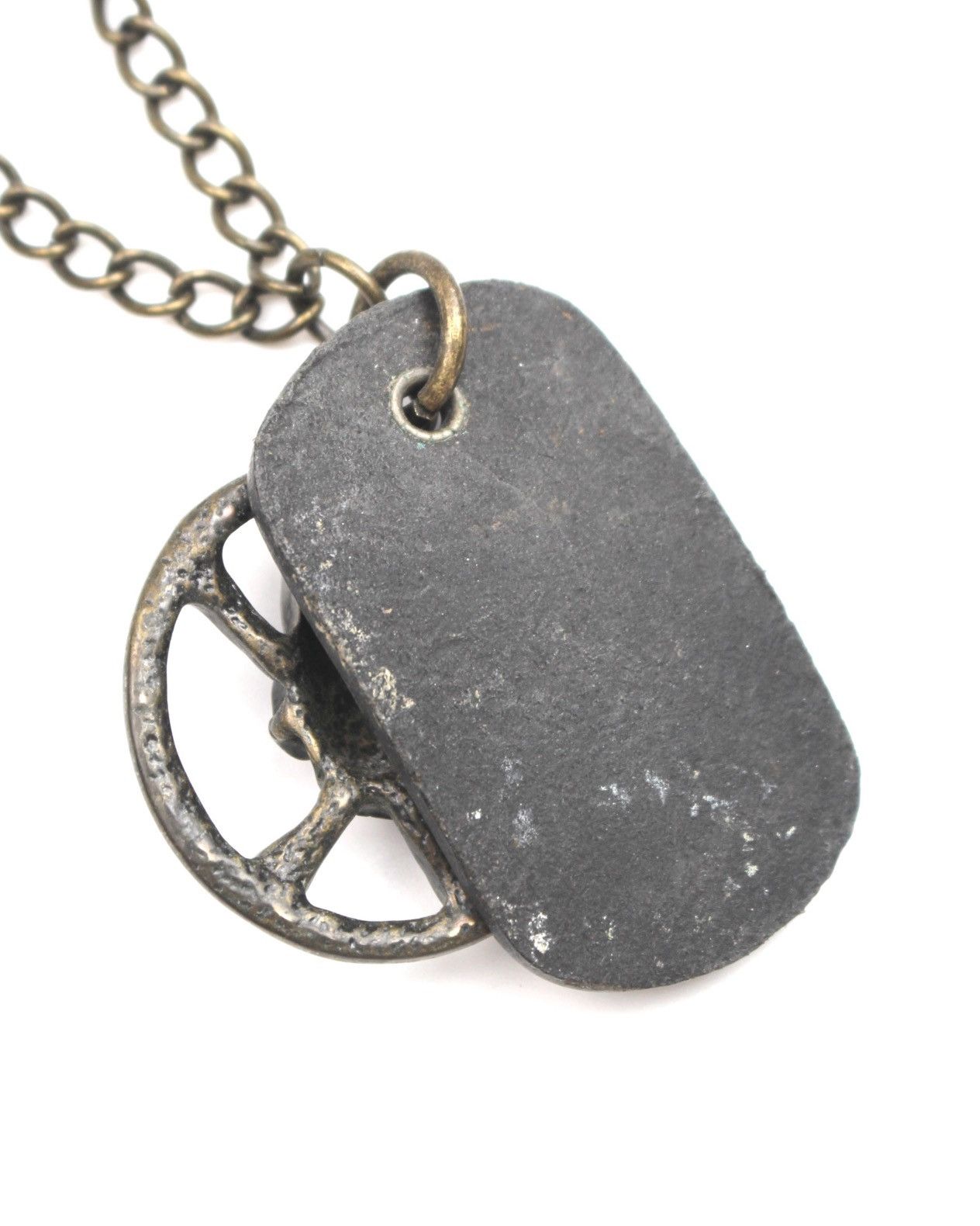 If Six Was Nine 2000S JAPANESE MADE SKULL DOG TAG CHAIN NECKLACE Size ONE SIZE - 4 Thumbnail