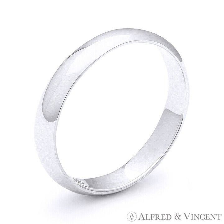 Other 3mm Plain Dome Wedding Band in .925 Sterling Silver Size ONE SIZE - 1 Preview