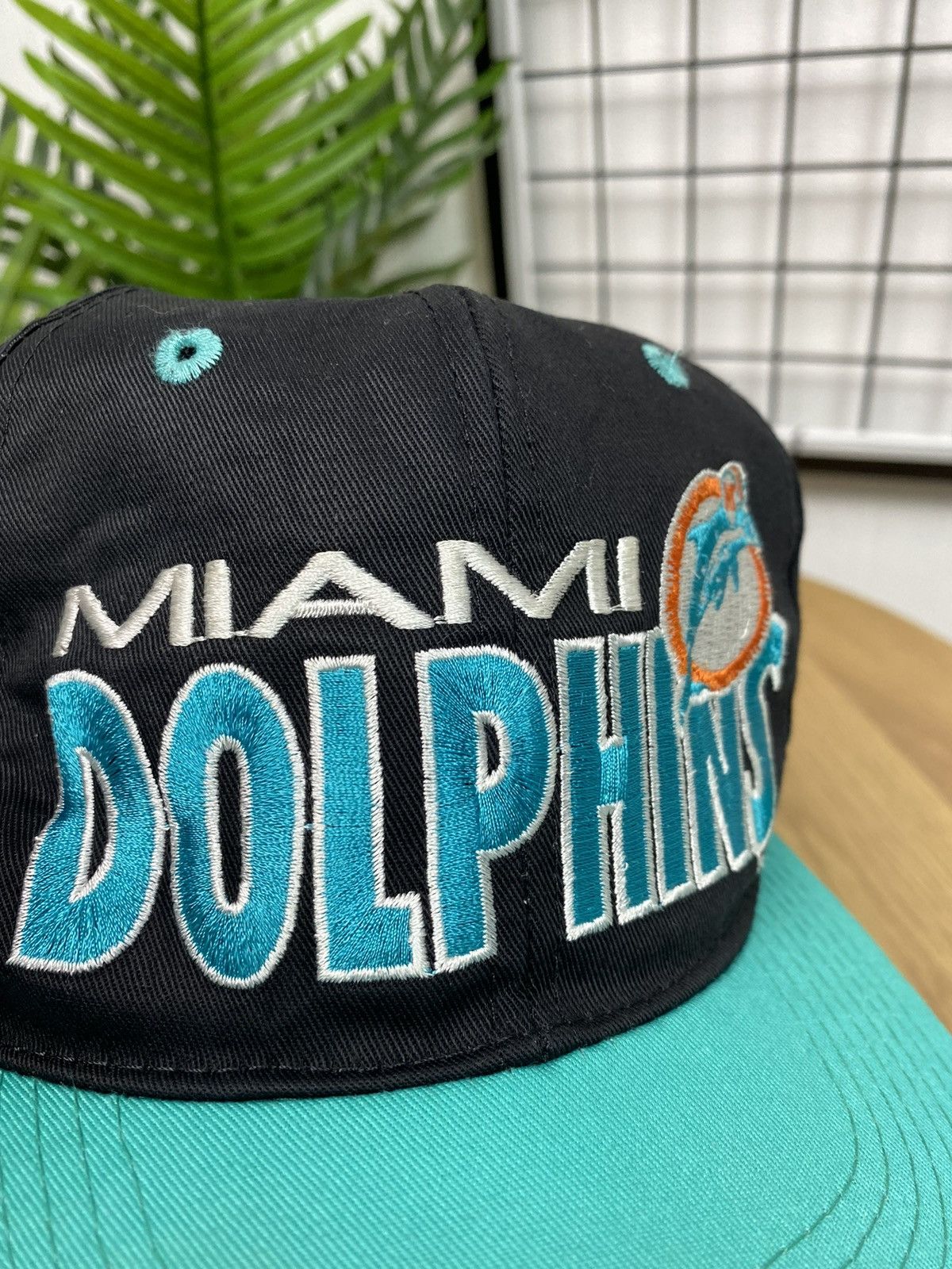 NFL Vintage 1991 Rare NFL Miami Dolphins Team Logo Hat Cap 90s Size ONE SIZE - 7 Thumbnail