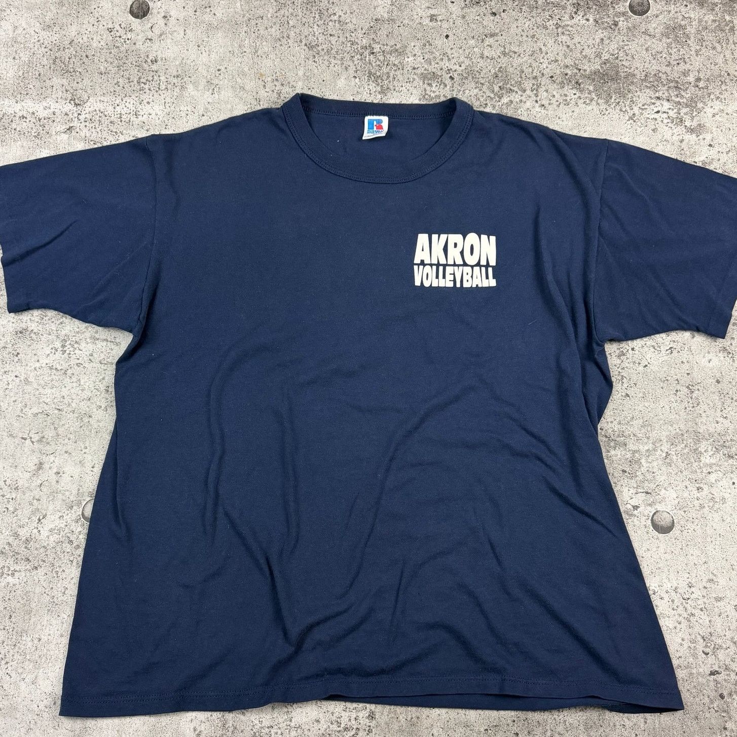 Russell Athletic Vintage Akron University Volleyball Shirt XL Russell Size US XL / EU 56 / 4 - 1 Thumbnail