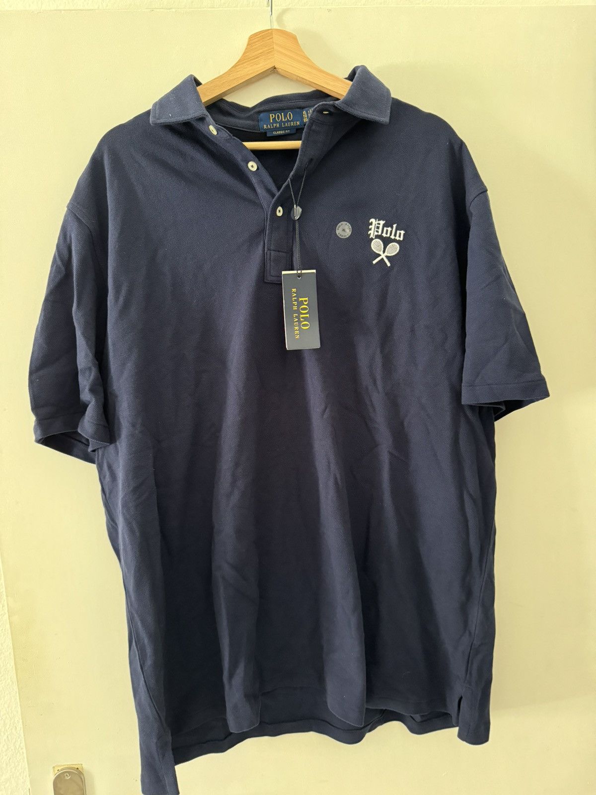 Polo Ralph Lauren Polo Classic Fit Tennis Crest Shirt Size US XL / EU 56 / 4 - 1 Thumbnail