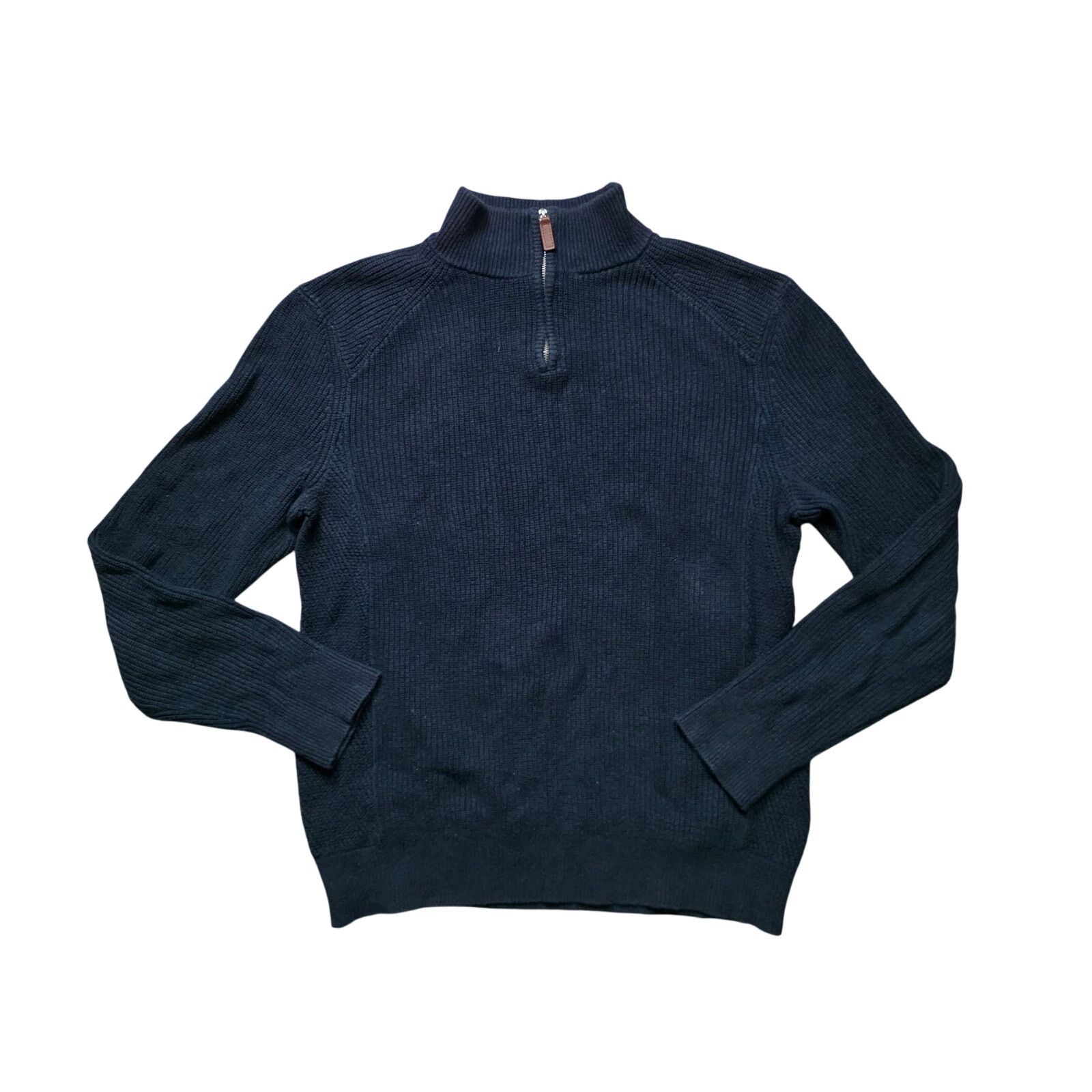 Banana Republic Banana Republic Half-Zip Sweater Men M Italian Merino Blend Size US M / EU 48-50 / 2 - 1 Thumbnail
