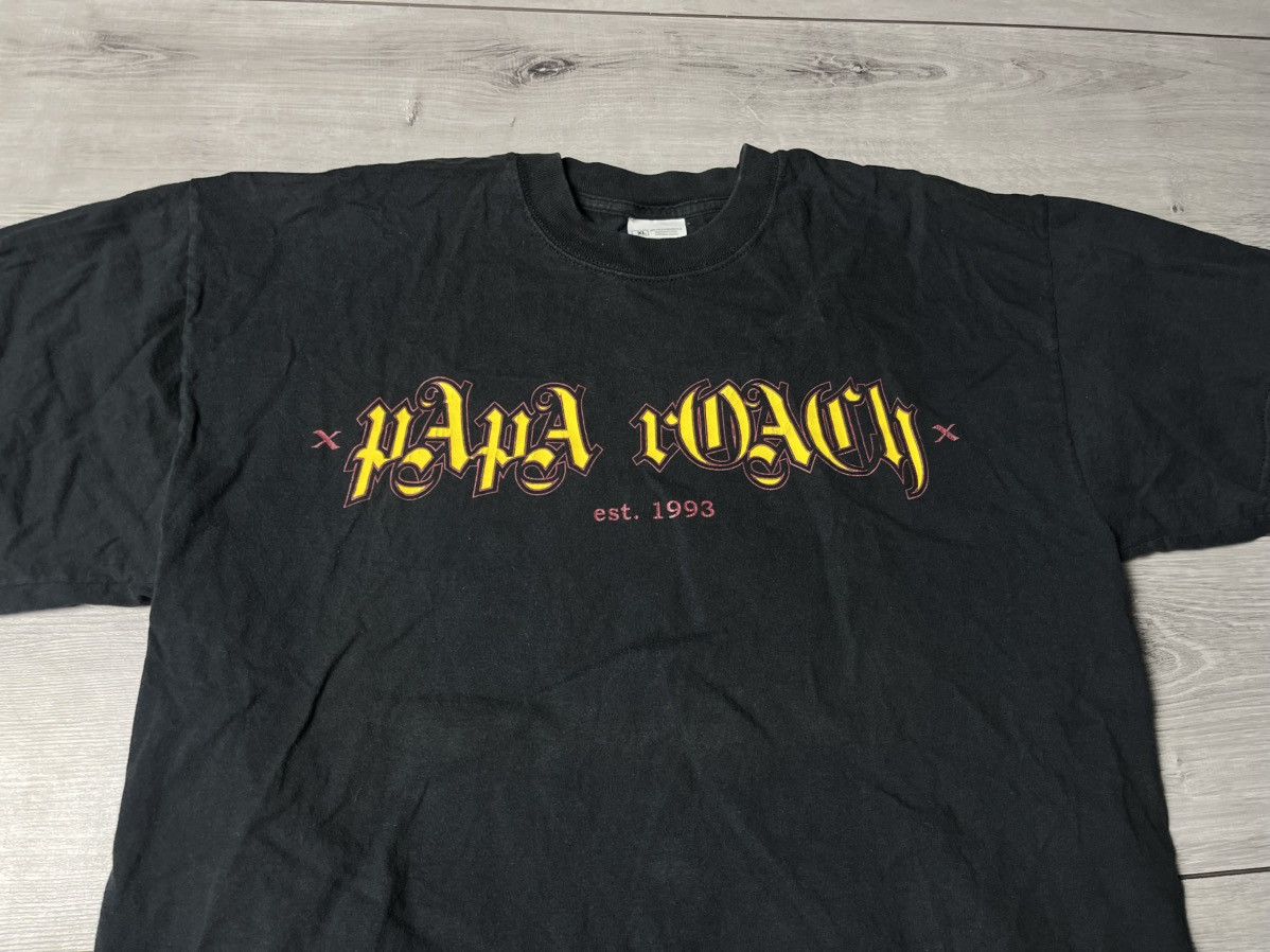 Band Tees Vintage Papa Roach Shirt Rare Jersey Over Print 2000 size XL Size US XL / EU 56 / 4 - 3 Thumbnail