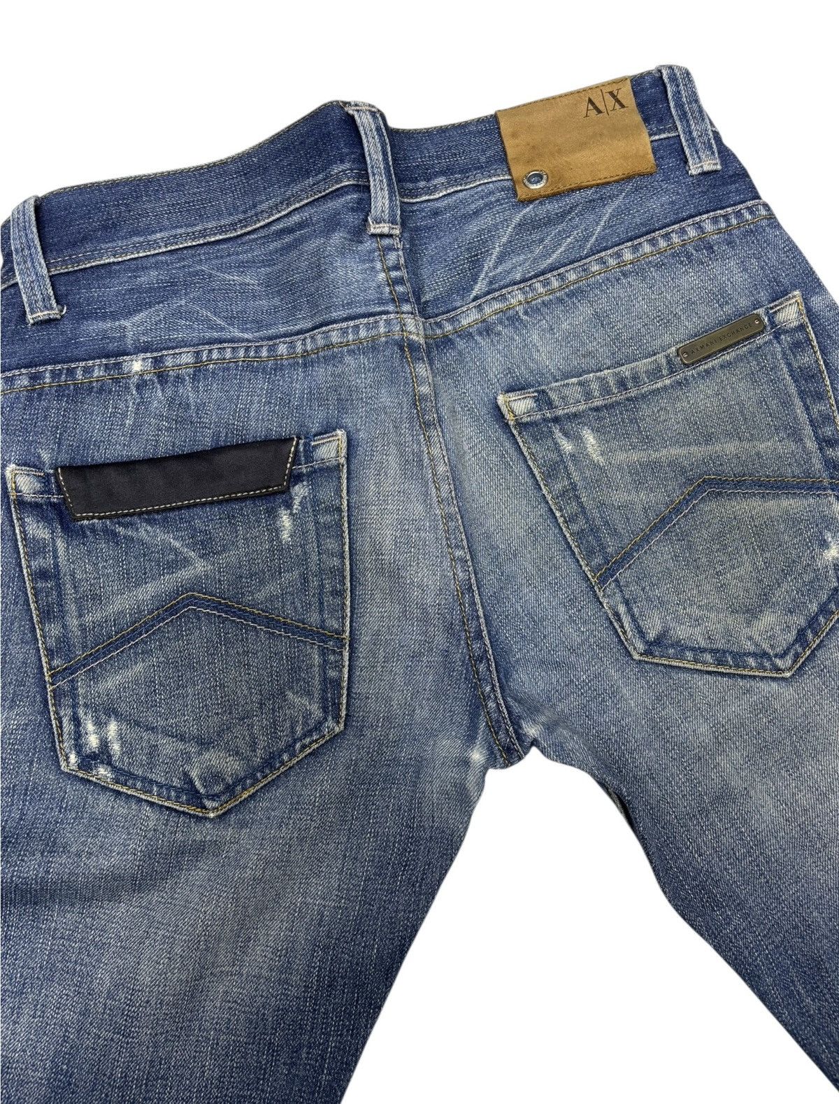 Armani Collezioni Armani Exchange Straight Leg Slim Fit Denim Jeans Size US 30 / EU 46 - 9 Thumbnail